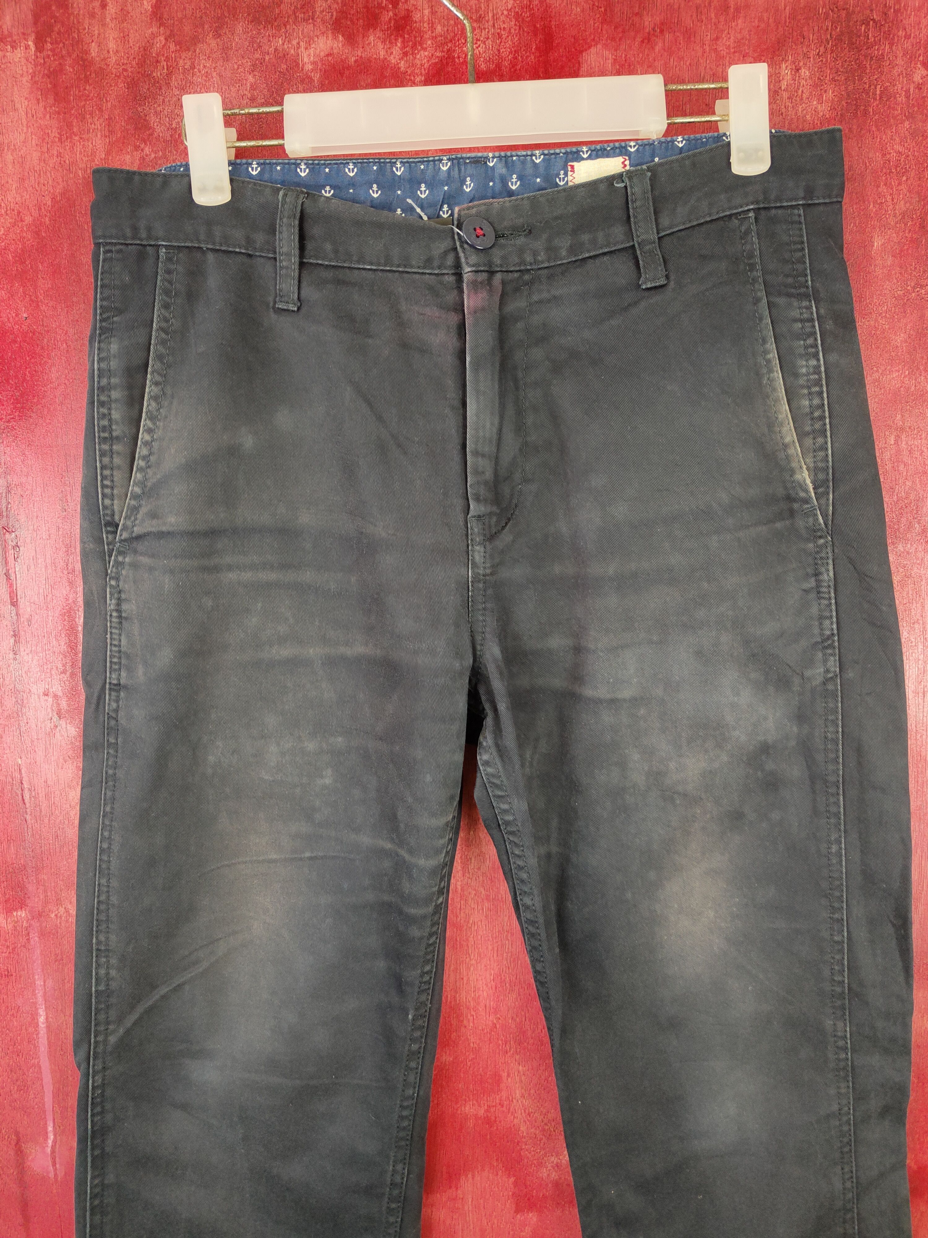 Faded Glory Anchor faded Black casual cargo Pants #4870 Size US 30 / EU 46 - 2 Thumbnail