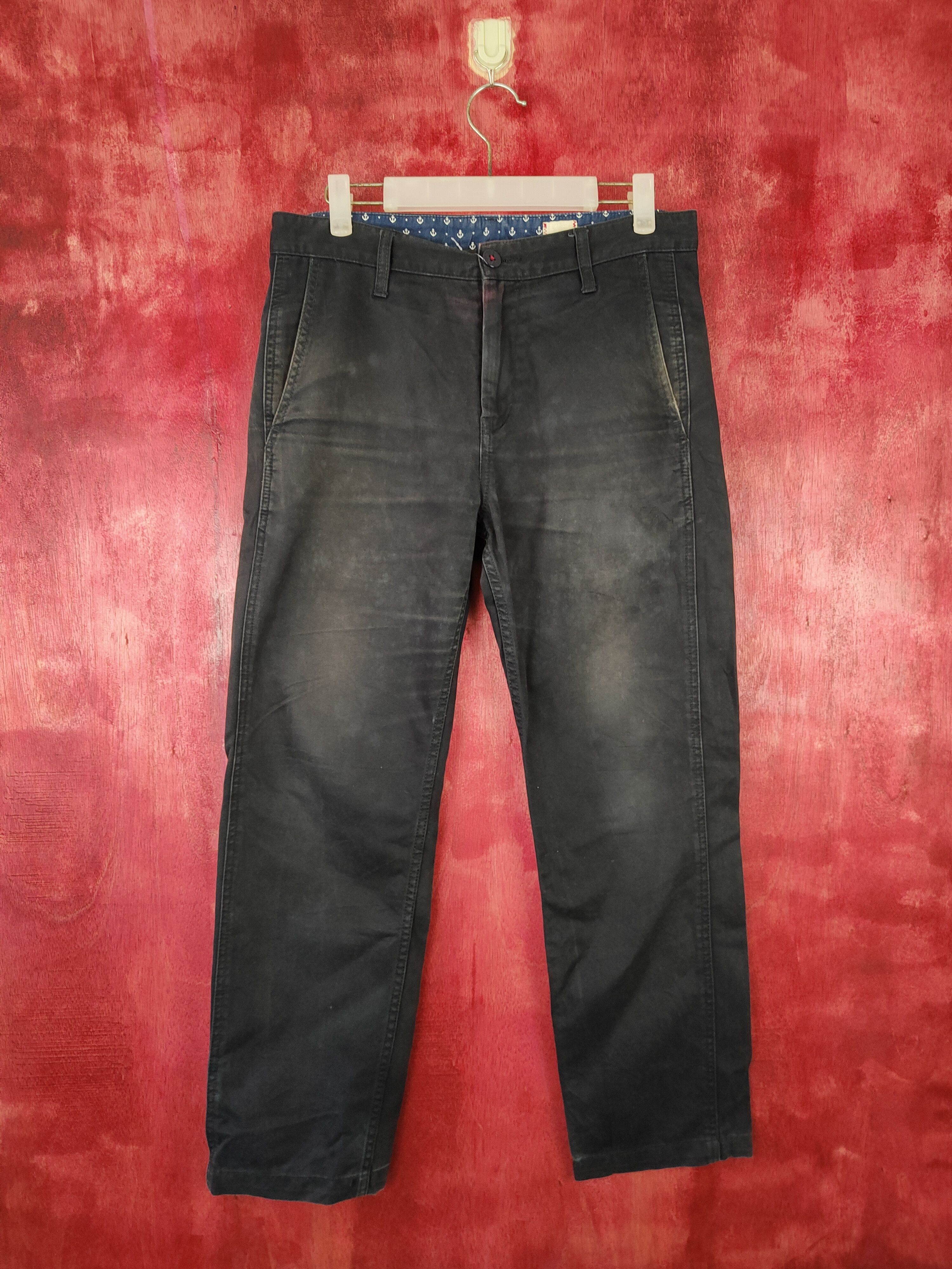 Faded Glory Anchor faded Black casual cargo Pants #4870 Size US 30 / EU 46 - 1 Thumbnail