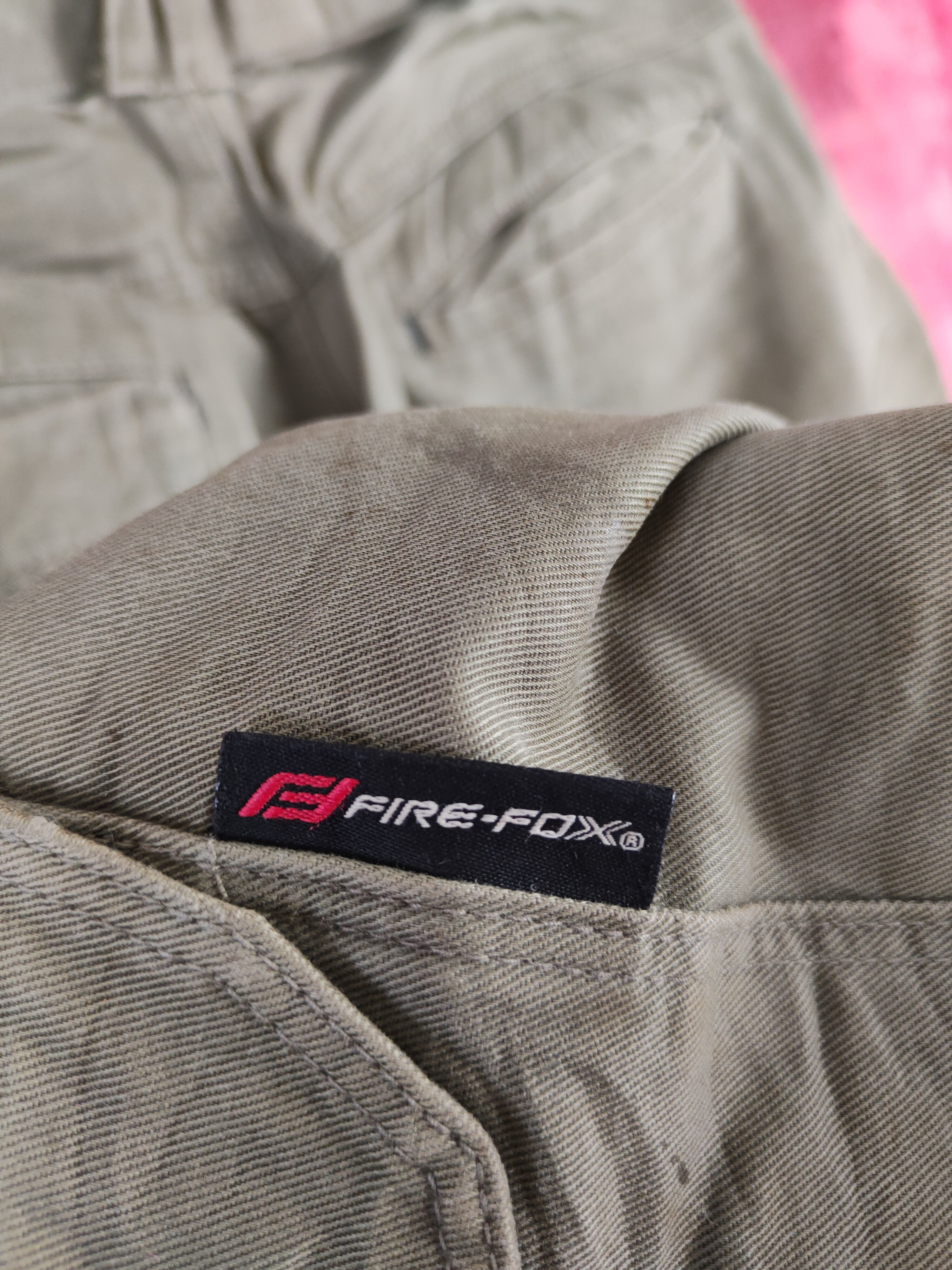 Japanese Brand Fire-Fox® worn distressed patchwork Gray cargo Pants #4554 Size US 31 - 15 Thumbnail
