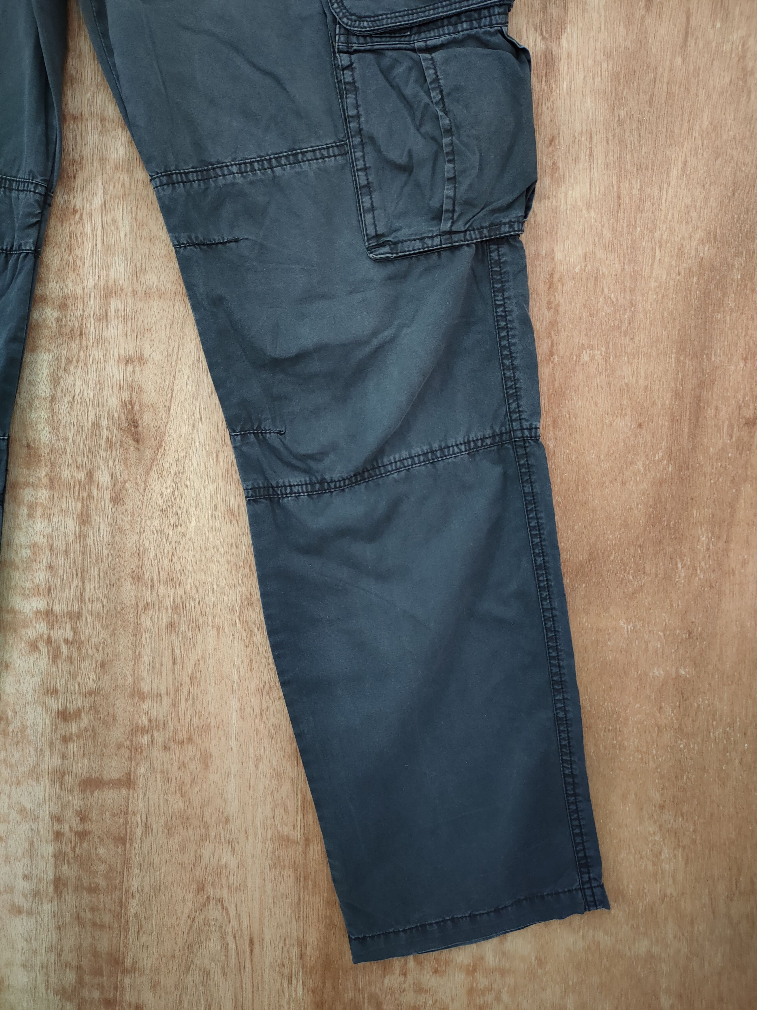 Japanese Brand DLL Jeanswest japan black multipocket cargo pants #46-135DL Size US 32 / EU 48 - 2 Thumbnail