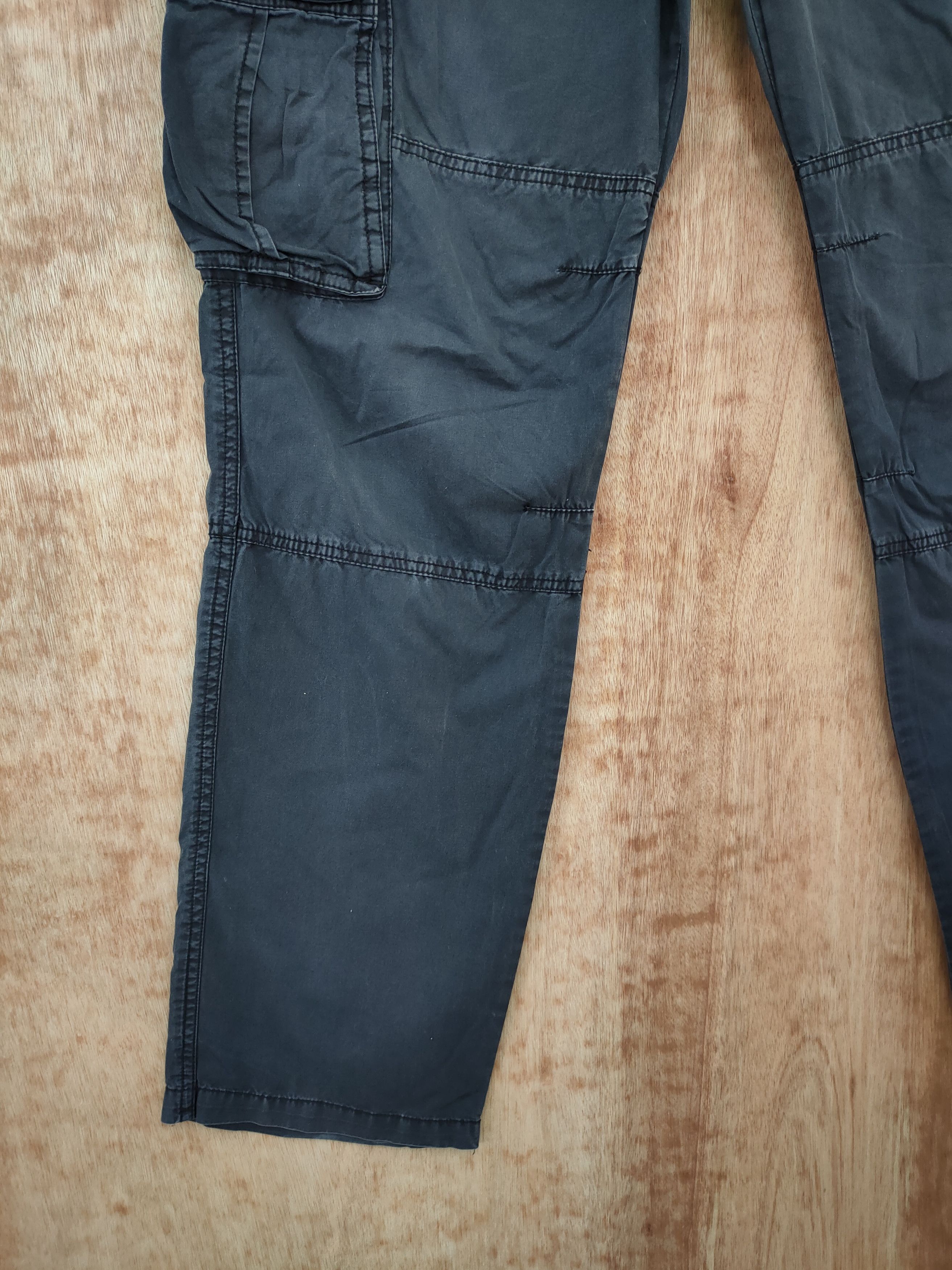 Japanese Brand DLL Jeanswest japan black multipocket cargo pants #46-135DL Size US 32 / EU 48 - 3 Thumbnail