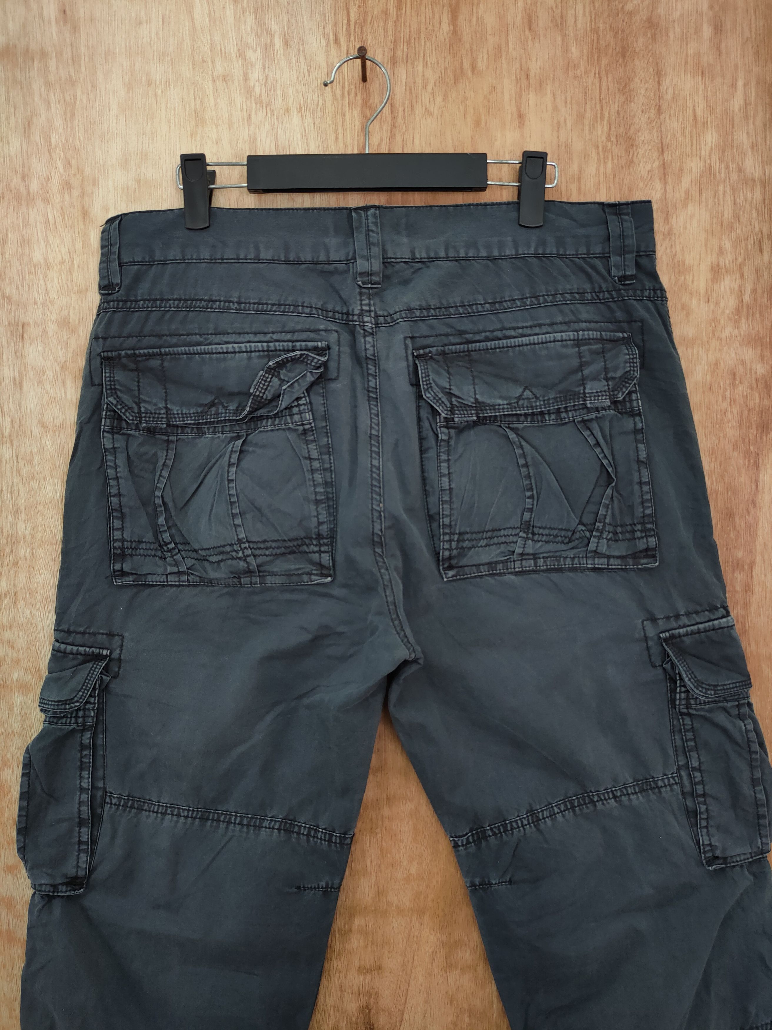 Japanese Brand DLL Jeanswest japan black multipocket cargo pants #46-135DL Size US 32 / EU 48 - 9 Thumbnail