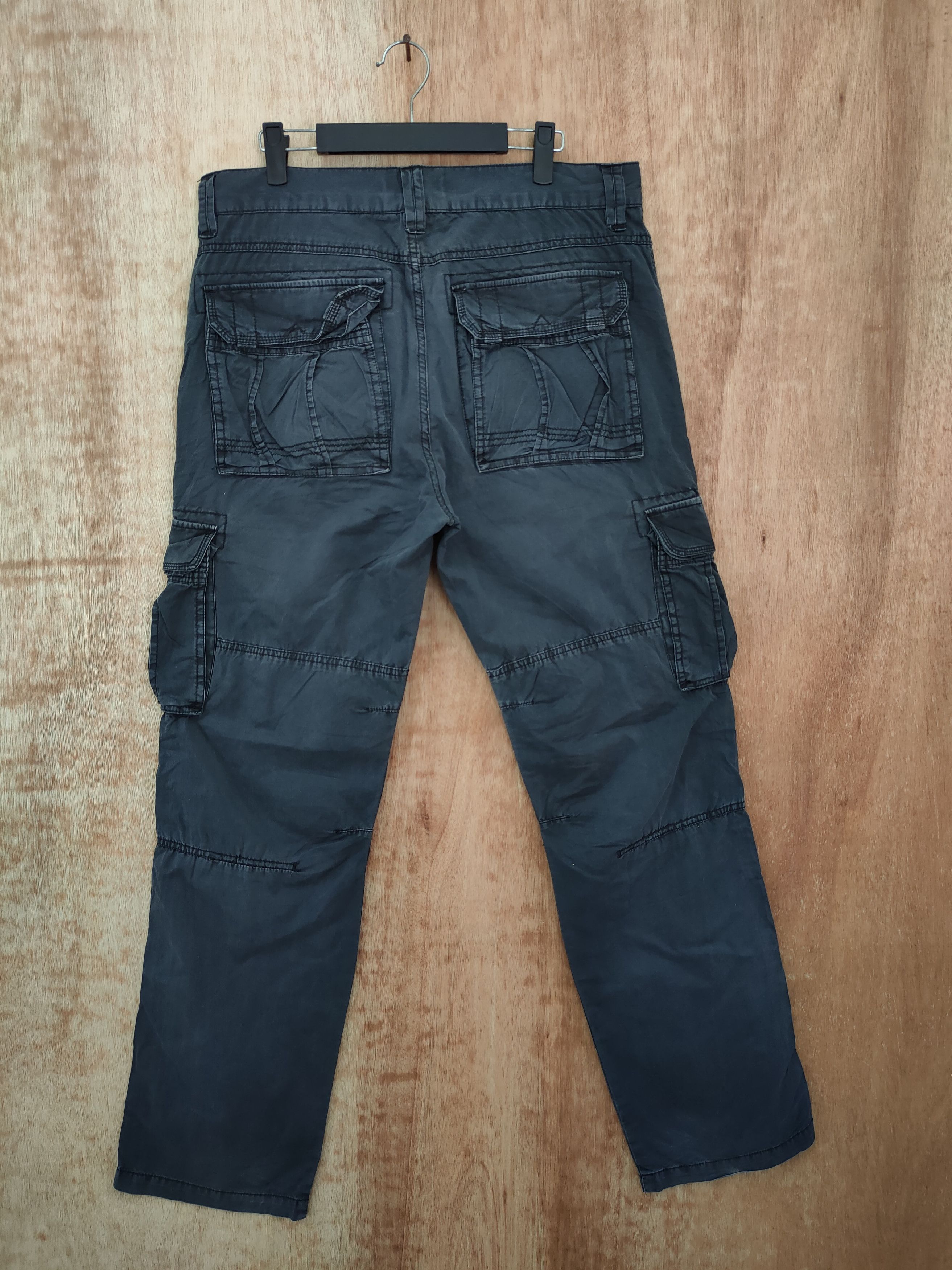 Japanese Brand DLL Jeanswest japan black multipocket cargo pants #46-135DL Size US 32 / EU 48 - 6 Thumbnail