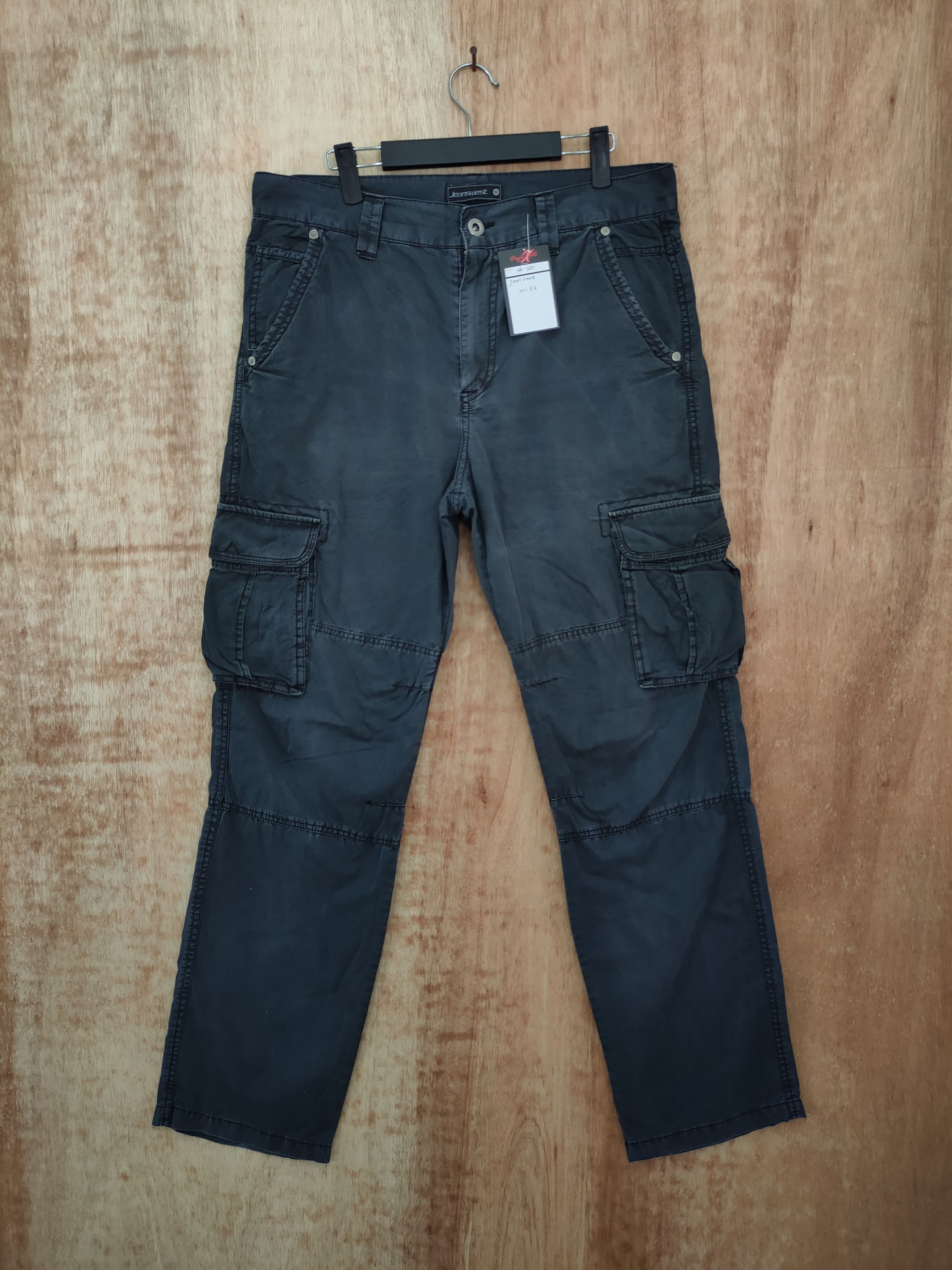 Japanese Brand DLL Jeanswest japan black multipocket cargo pants #46-135DL Size US 32 / EU 48 - 1 Thumbnail