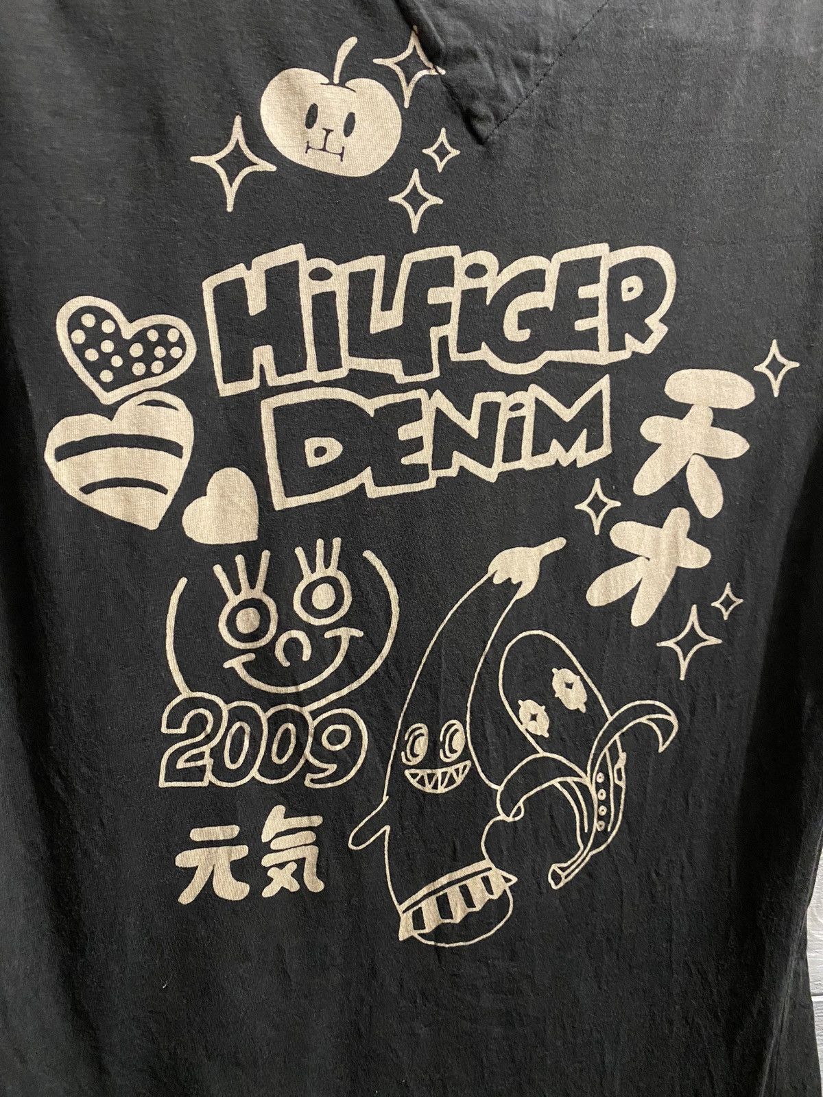 Japanese Brand T-shirt Tommy Hilfiger Denim Fruits Y2K Style. Rare. Size M / US 6-8 / IT 42-44 - 5 Thumbnail