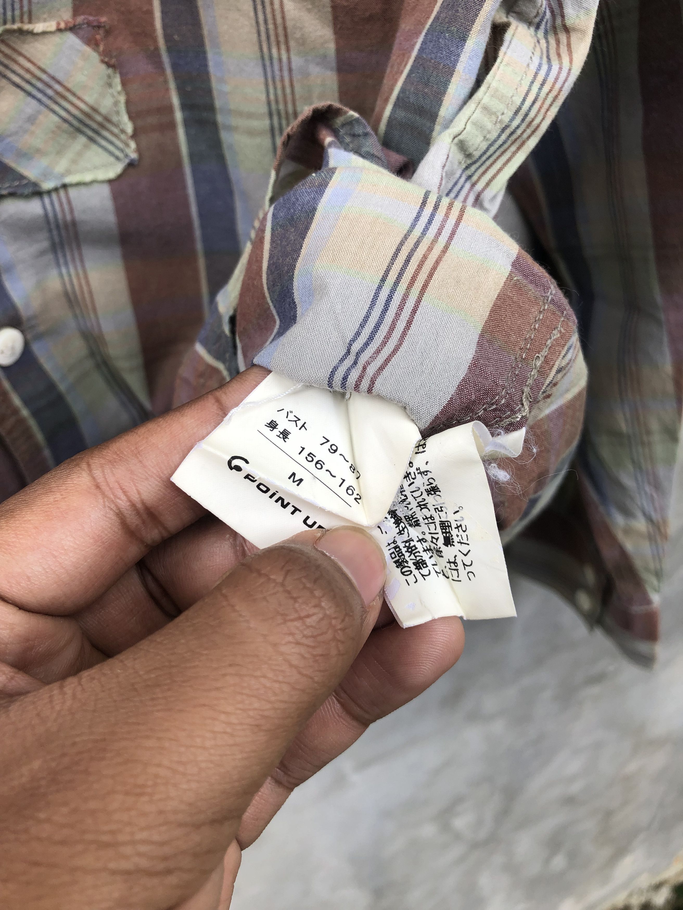 Issey Miyake Hai sporting gear patchwork plaid shirt by issey miyake Size US M / EU 48-50 / 2 - 6 Thumbnail