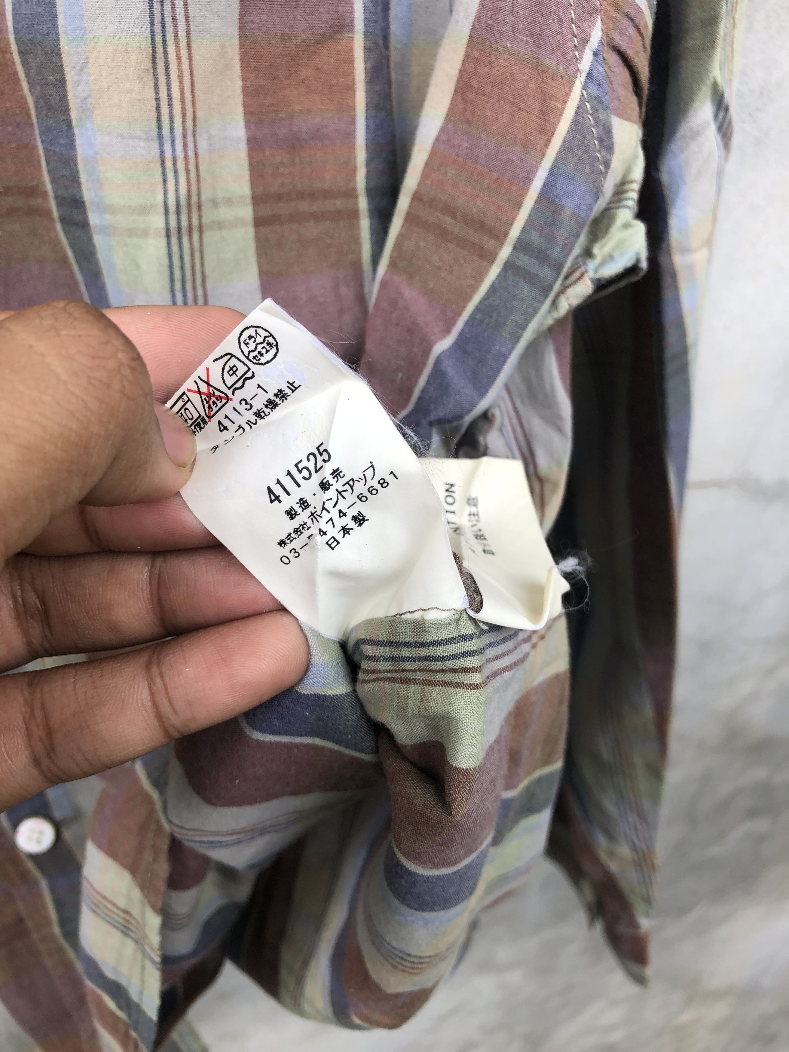 Issey Miyake Hai sporting gear patchwork plaid shirt by issey miyake Size US M / EU 48-50 / 2 - 7 Thumbnail
