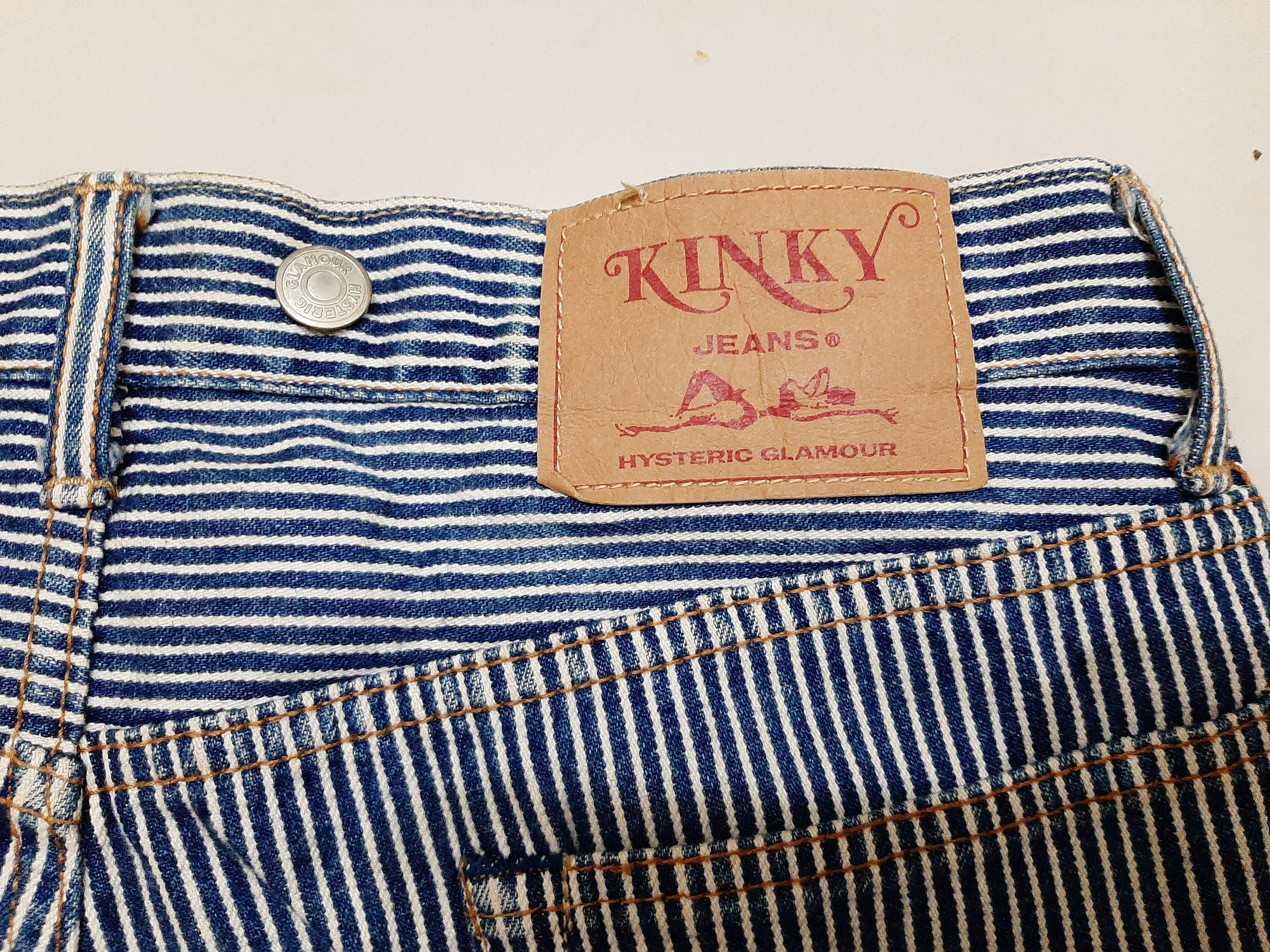 image of Vintage Hysteric Glamour Hikory Carpenter Jean in Hickory Stripe, Men's (Size 31)