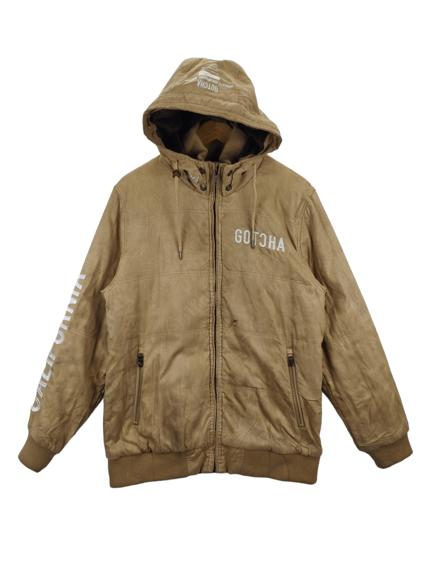 Gotcha × Vintage Vintage Gotcha Hooded Jacket Lining Sherpa Winter Jacket Size US M / EU 48-50 / 2 - 1 Thumbnail