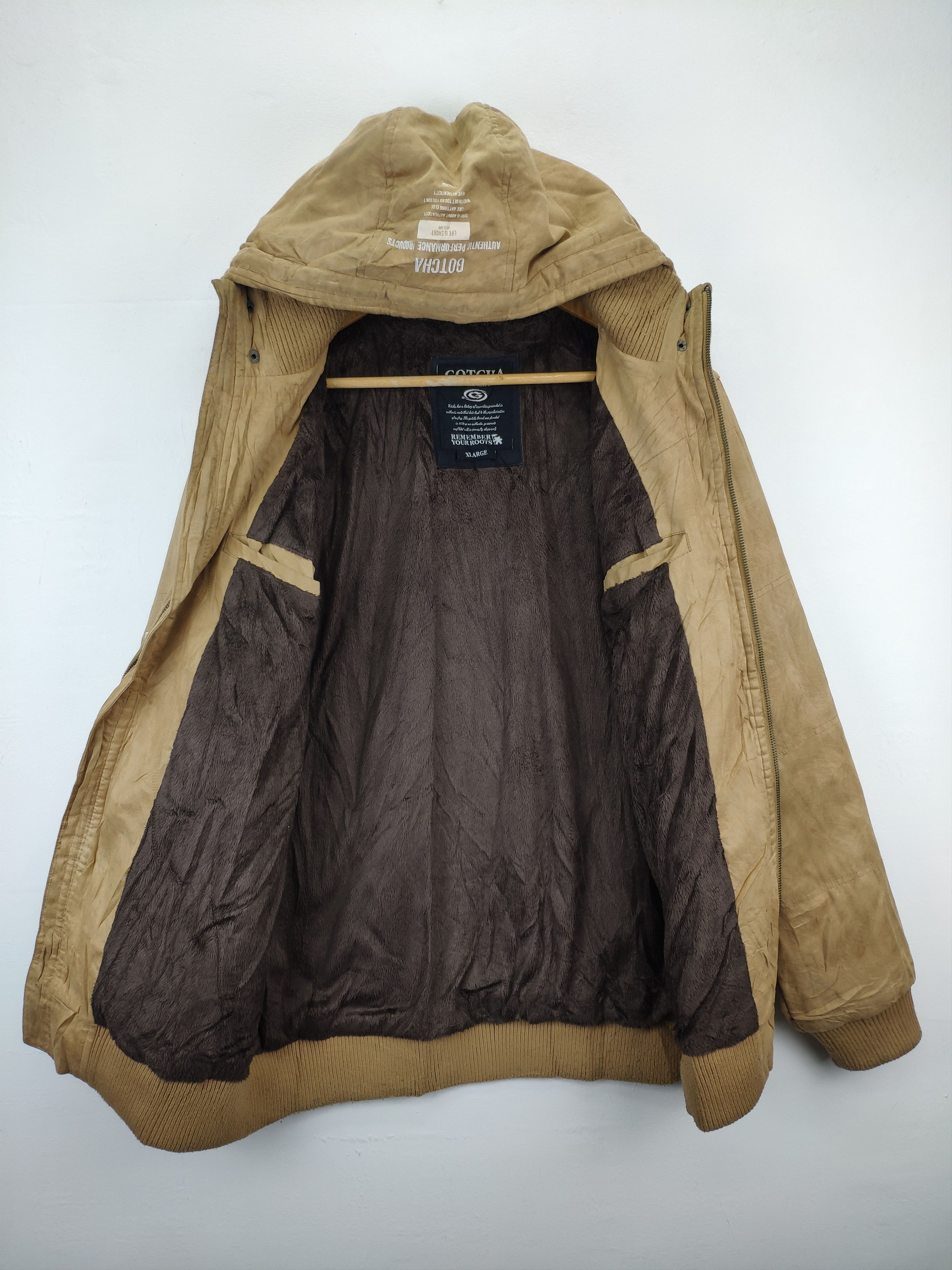 Gotcha × Vintage Vintage Gotcha Hooded Jacket Lining Sherpa Winter Jacket Size US M / EU 48-50 / 2 - 3 Thumbnail