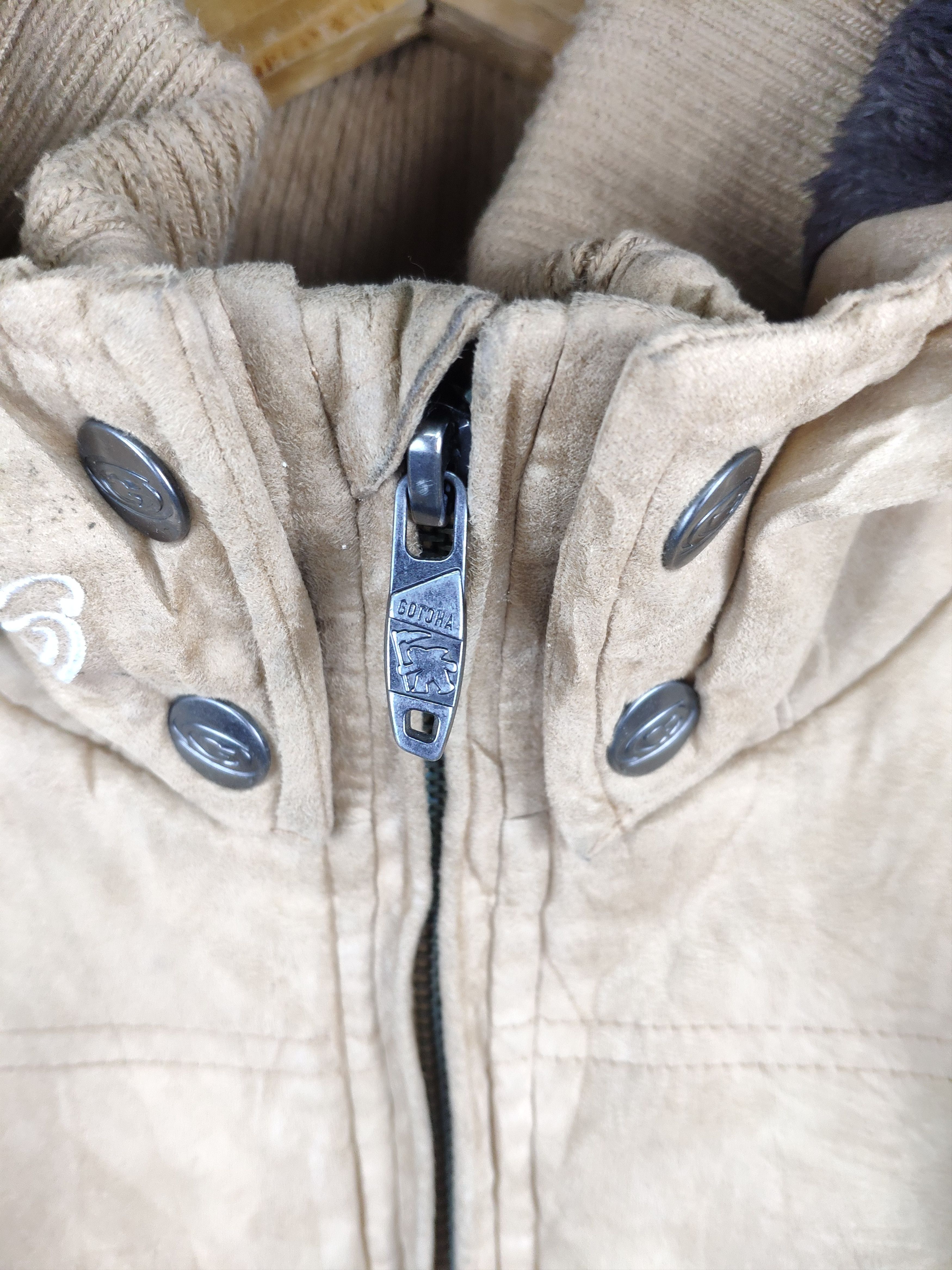 Gotcha × Vintage Vintage Gotcha Hooded Jacket Lining Sherpa Winter Jacket Size US M / EU 48-50 / 2 - 16 Thumbnail