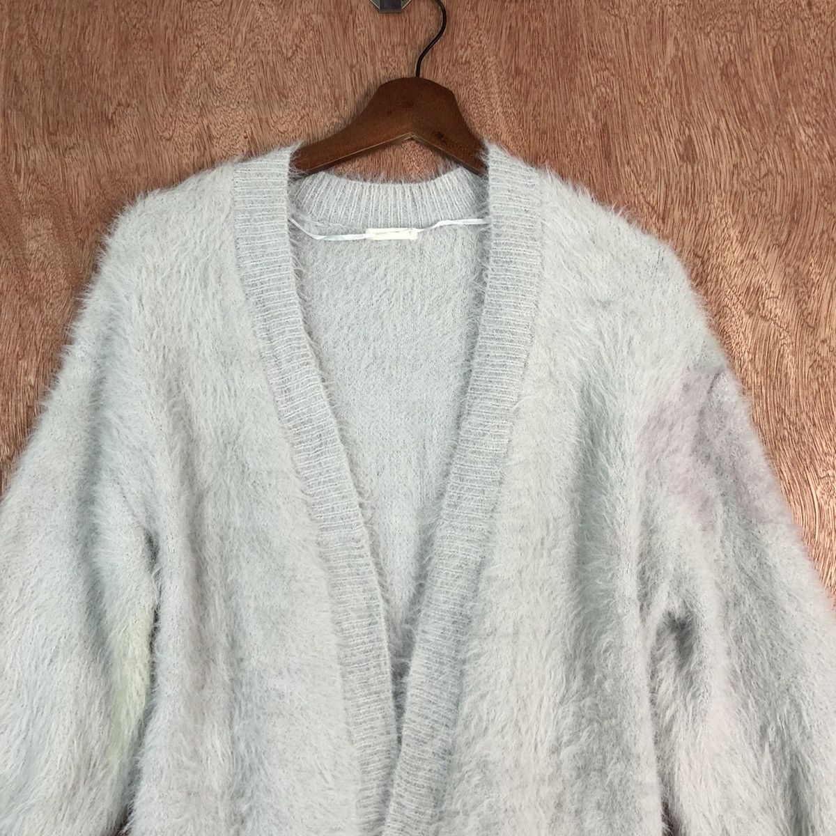 Homespun Knitwear DL Japan GU mohair Shag Shaggy Cardigan #c334 Size US S / EU 44-46 / 1 - 2 Thumbnail
