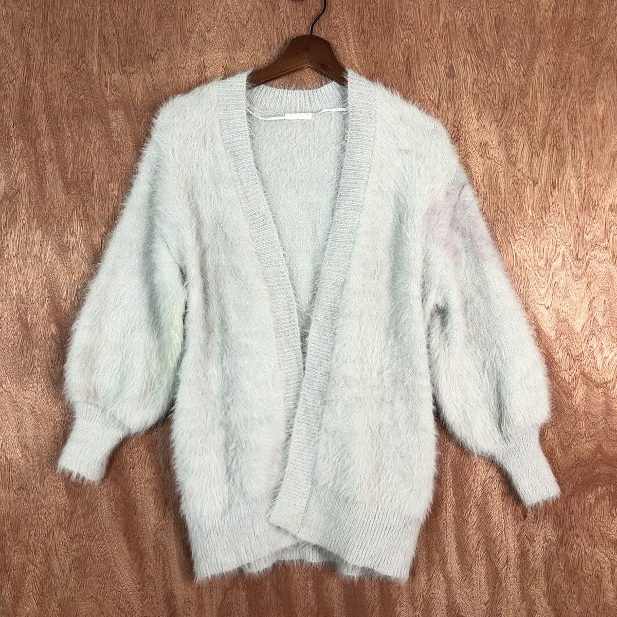 Homespun Knitwear DL Japan GU mohair Shag Shaggy Cardigan #c334 Size US S / EU 44-46 / 1 - 1 Thumbnail