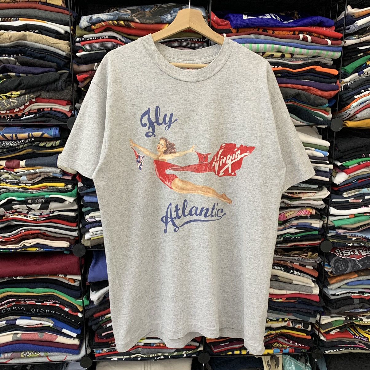 Vintage VTG 90’s VIRGIN AIRLINES TEE Size US L / EU 52-54 / 3 - 1 Thumbnail