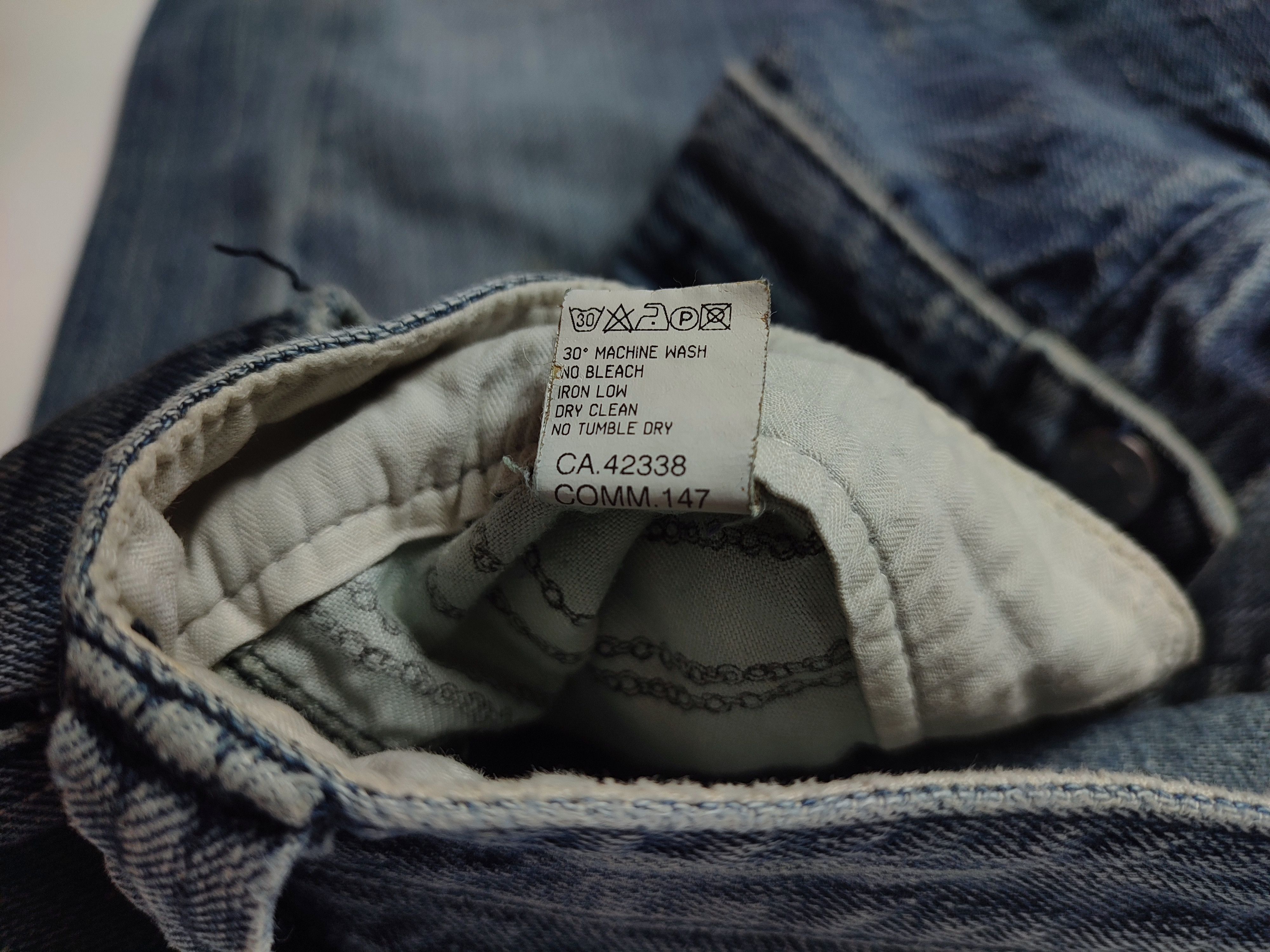 Japanese Brand Vintage Yen Michiko Distressed Spiral Denim Pants Size US 32 / EU 48 - 7 Thumbnail