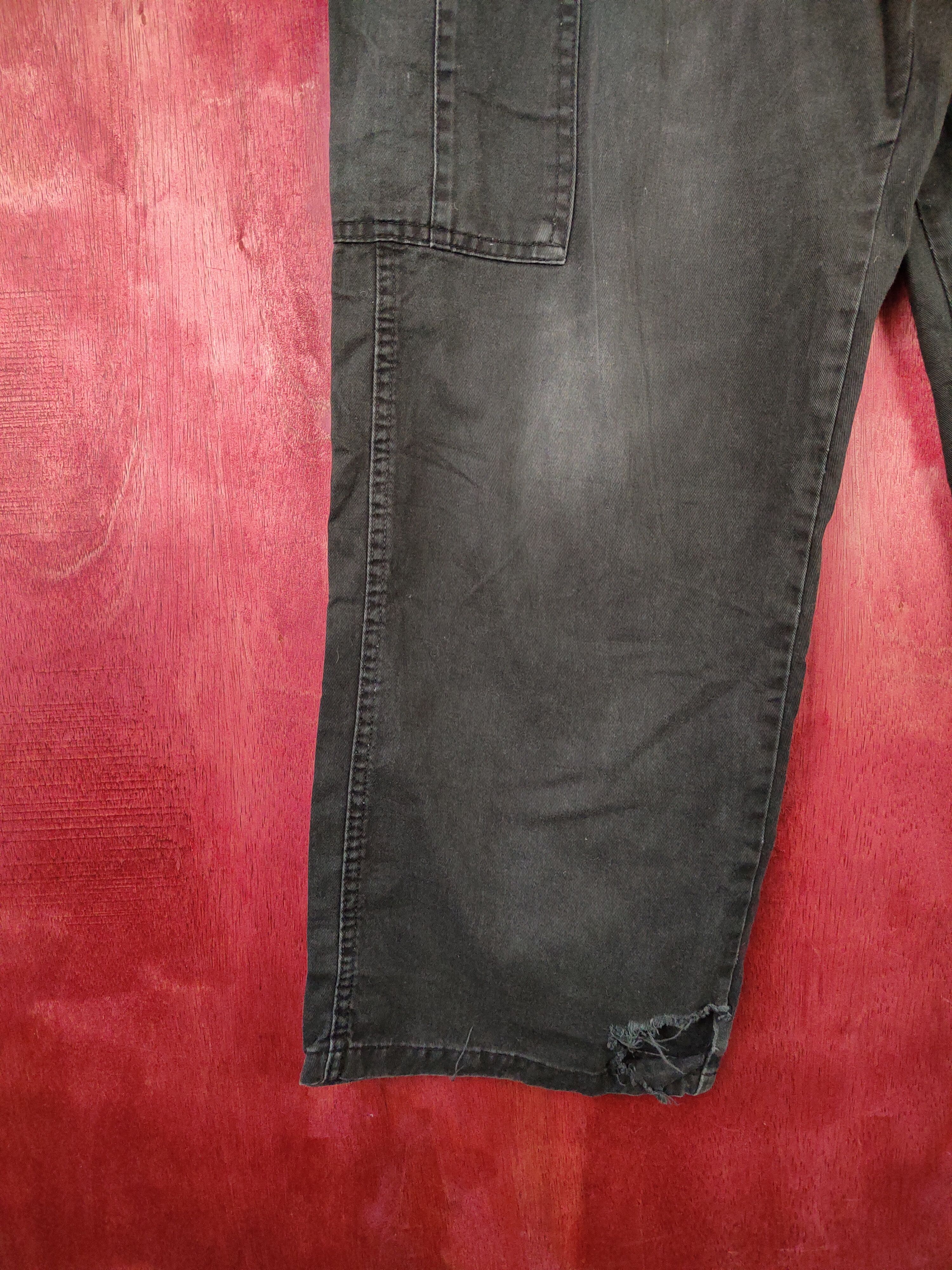 Japanese Brand × Wrangler DL Wrangler Black Multi Pocket Tactical Cargo Pants #S529 Size US 32 / EU 48 - 4 Thumbnail