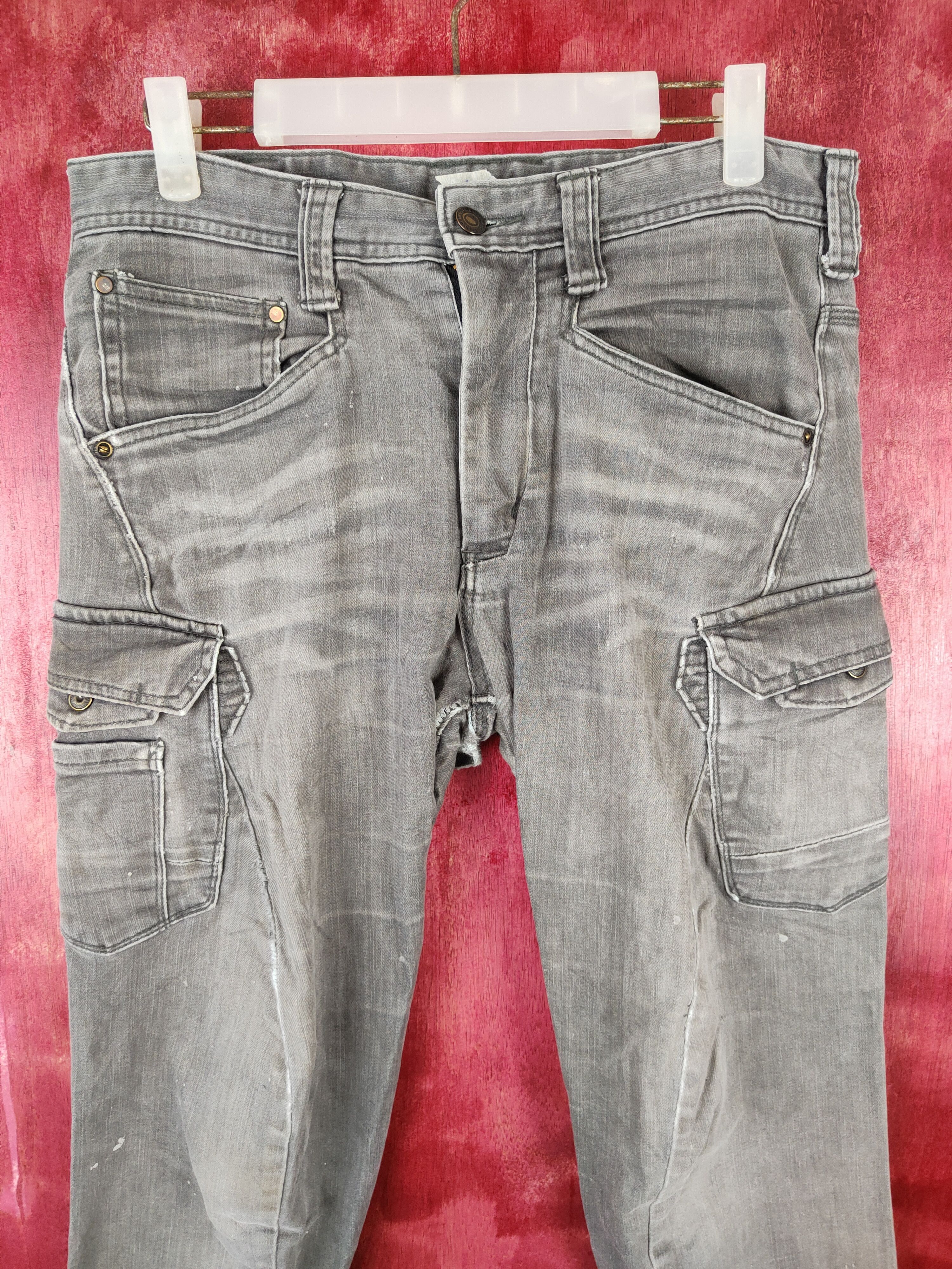Japanese Brand × Vintage Evenriver Black Faded Denim Pants #S528 Size US 30 / EU 46 - 2 Thumbnail
