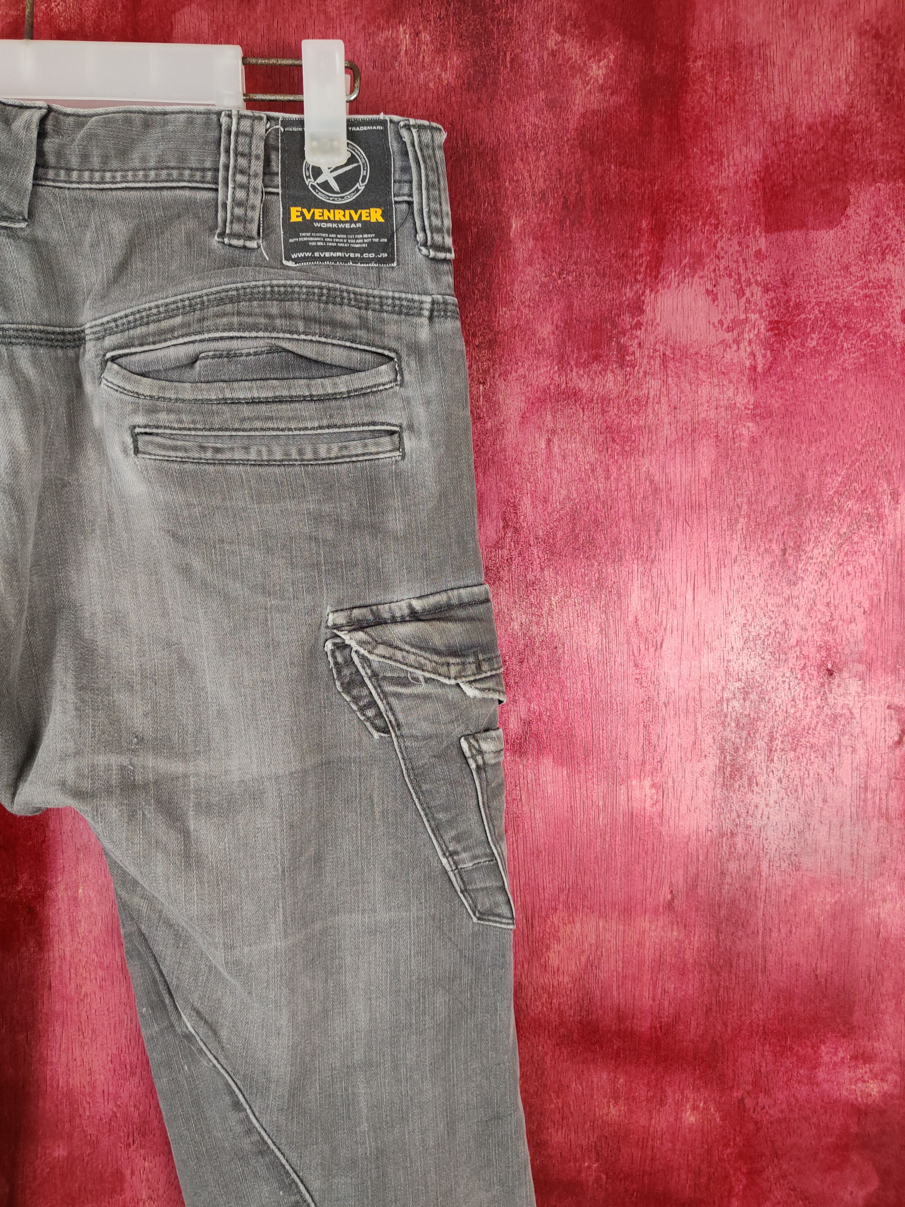 Japanese Brand × Vintage Evenriver Black Faded Denim Pants #S528 Size US 30 / EU 46 - 11 Thumbnail