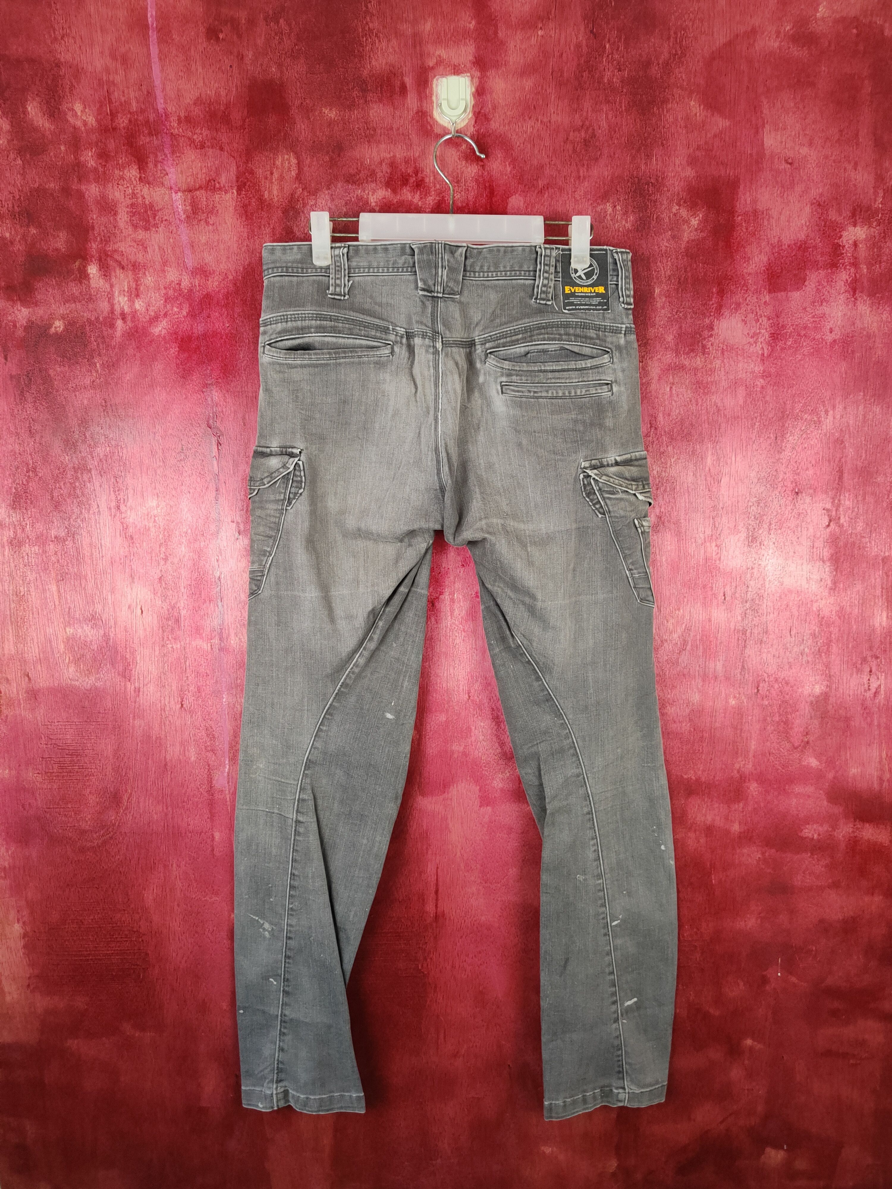 Japanese Brand × Vintage Evenriver Black Faded Denim Pants #S528 Size US 30 / EU 46 - 7 Thumbnail
