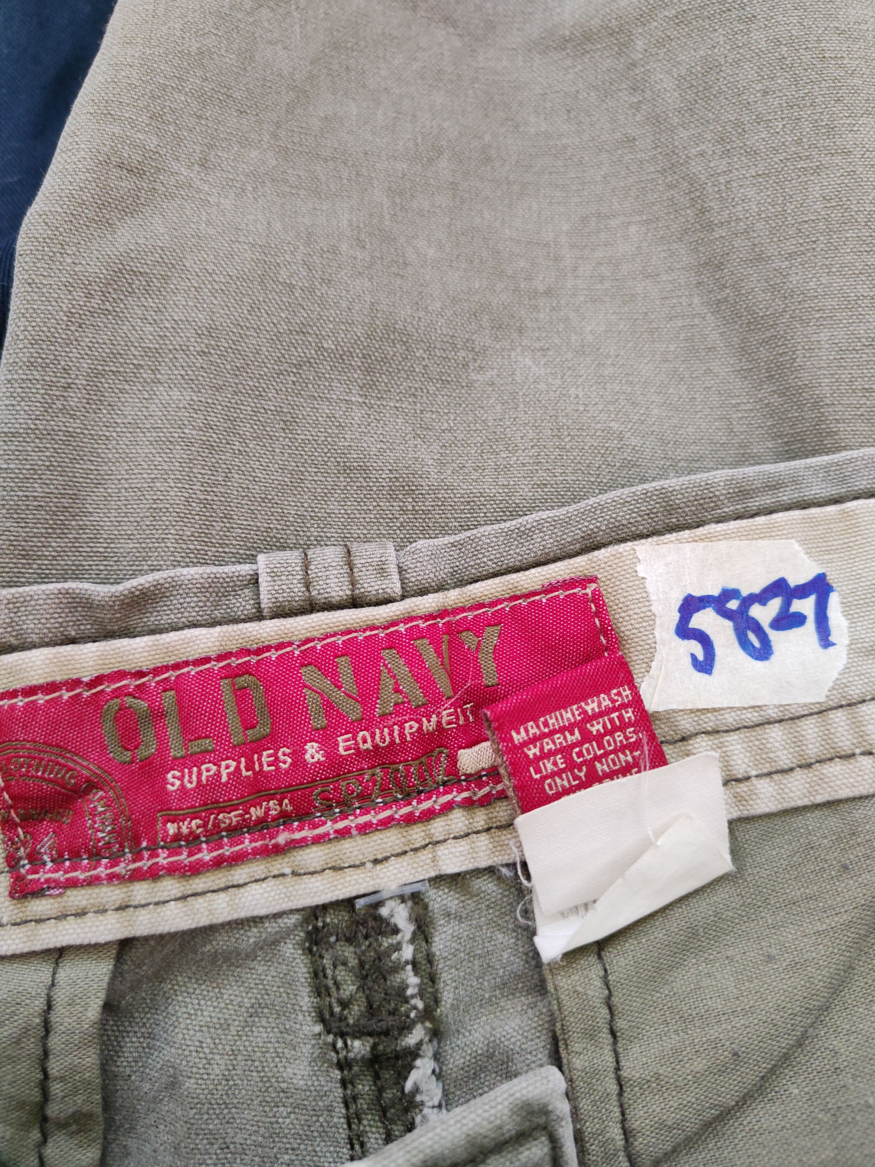 Japanese Brand × Vintage Old Navy Green Faded Multi Pocket Tactical Cargo Pants #S531 Size US 30 / EU 46 - 14 Thumbnail