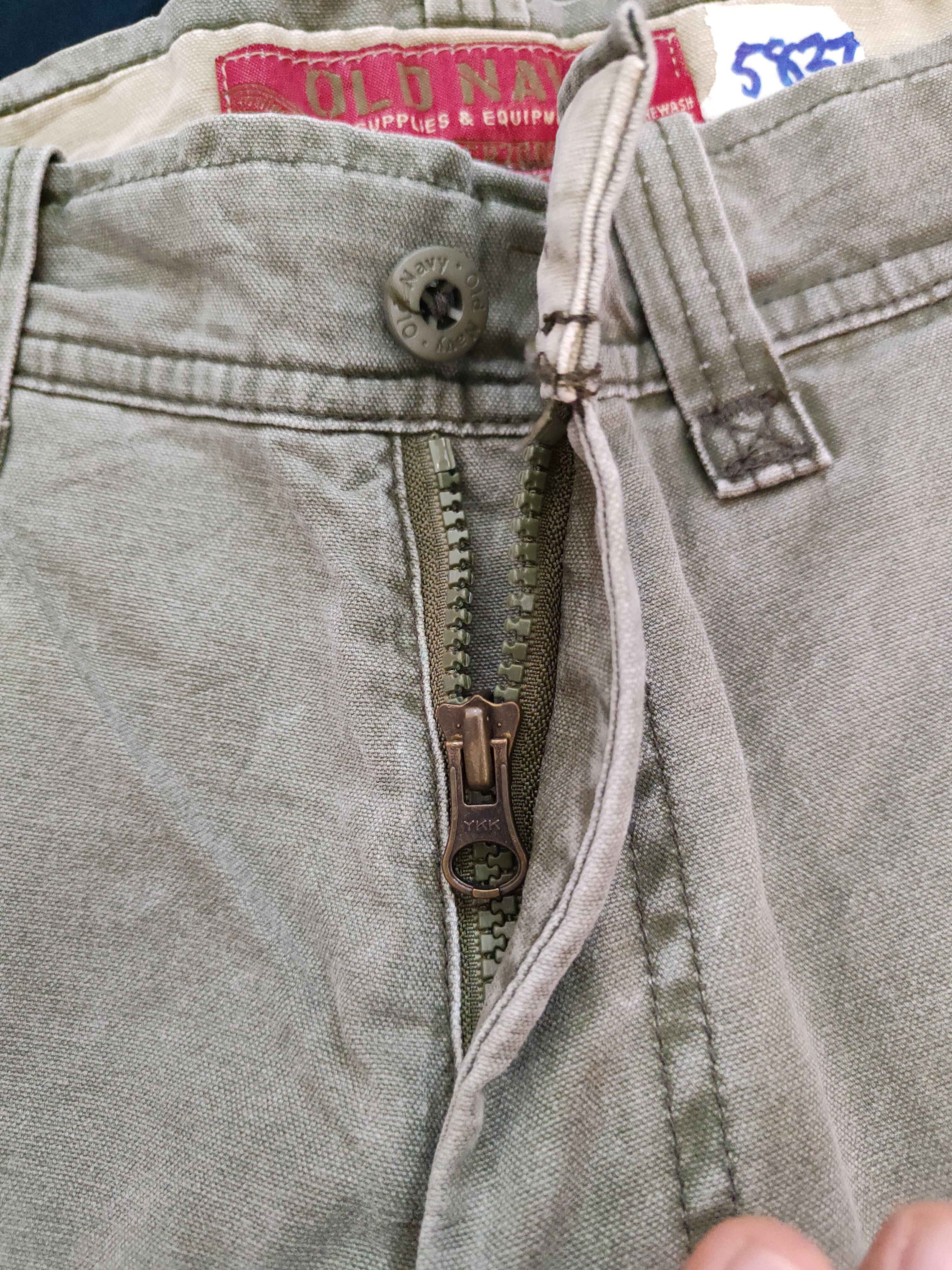 Japanese Brand × Vintage Old Navy Green Faded Multi Pocket Tactical Cargo Pants #S531 Size US 30 / EU 46 - 12 Thumbnail