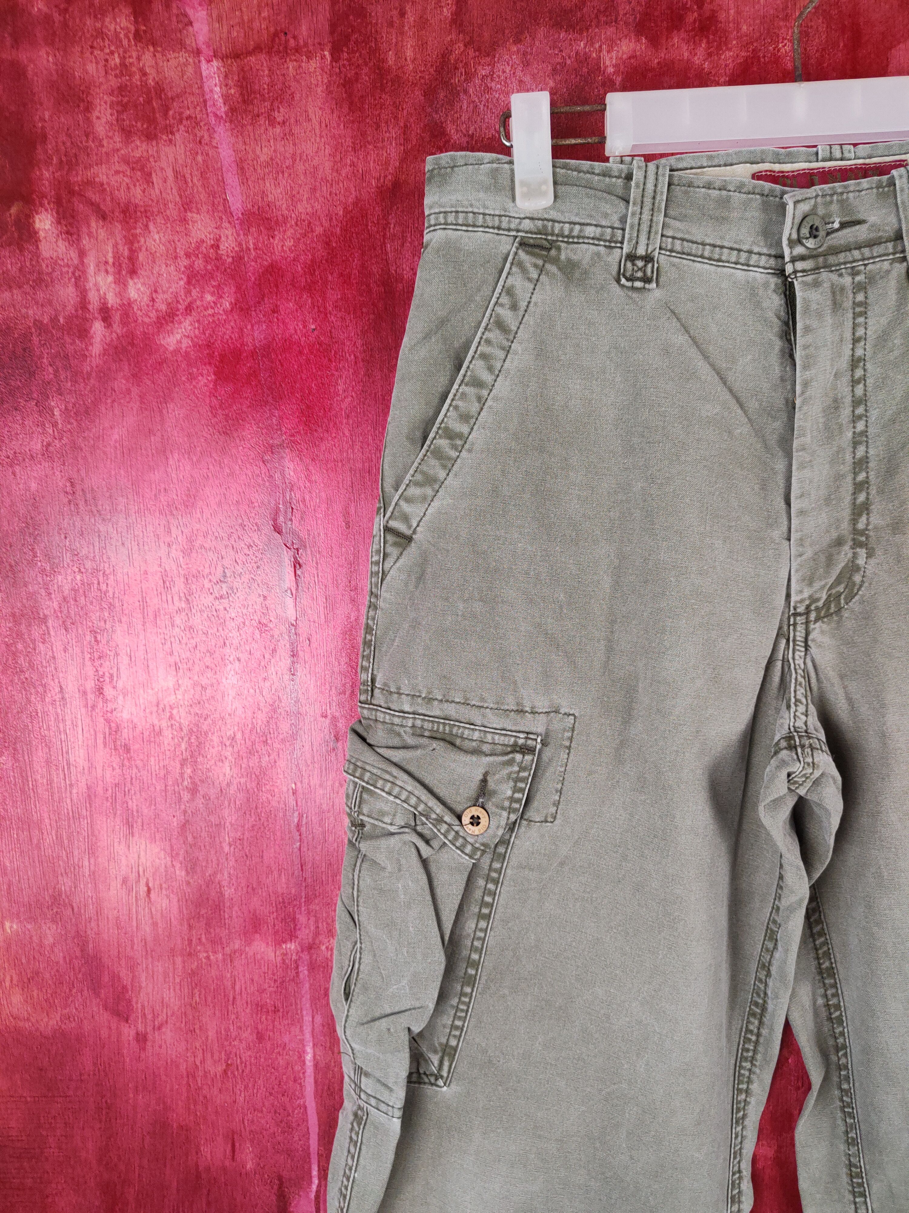 Japanese Brand × Vintage Old Navy Green Faded Multi Pocket Tactical Cargo Pants #S531 Size US 30 / EU 46 - 3 Thumbnail