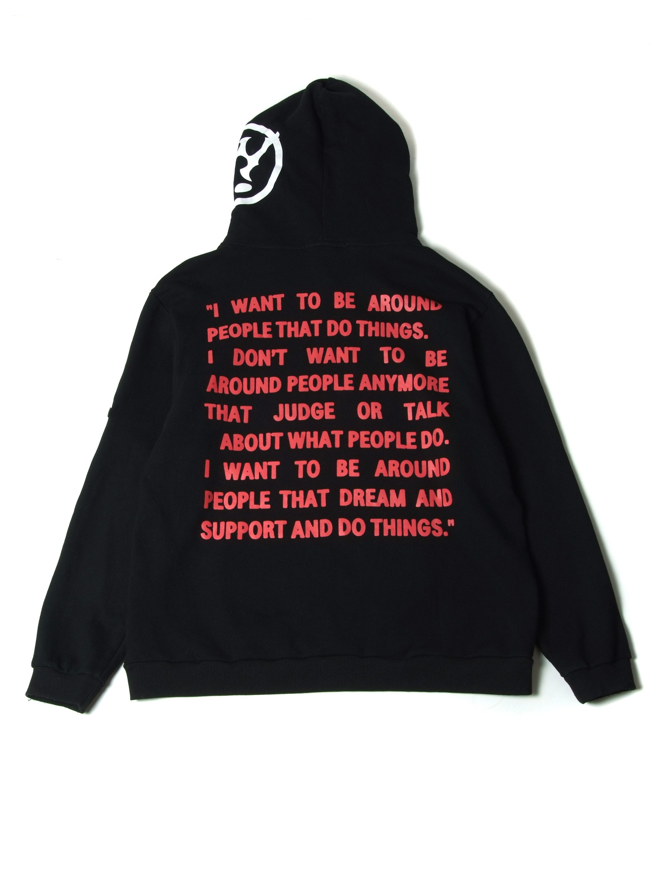 Beauty Beast × Japanese Brand Name Funny Guerrilla Black Hoodie (L) Size US L / EU 52-54 / 3 - 3 Thumbnail