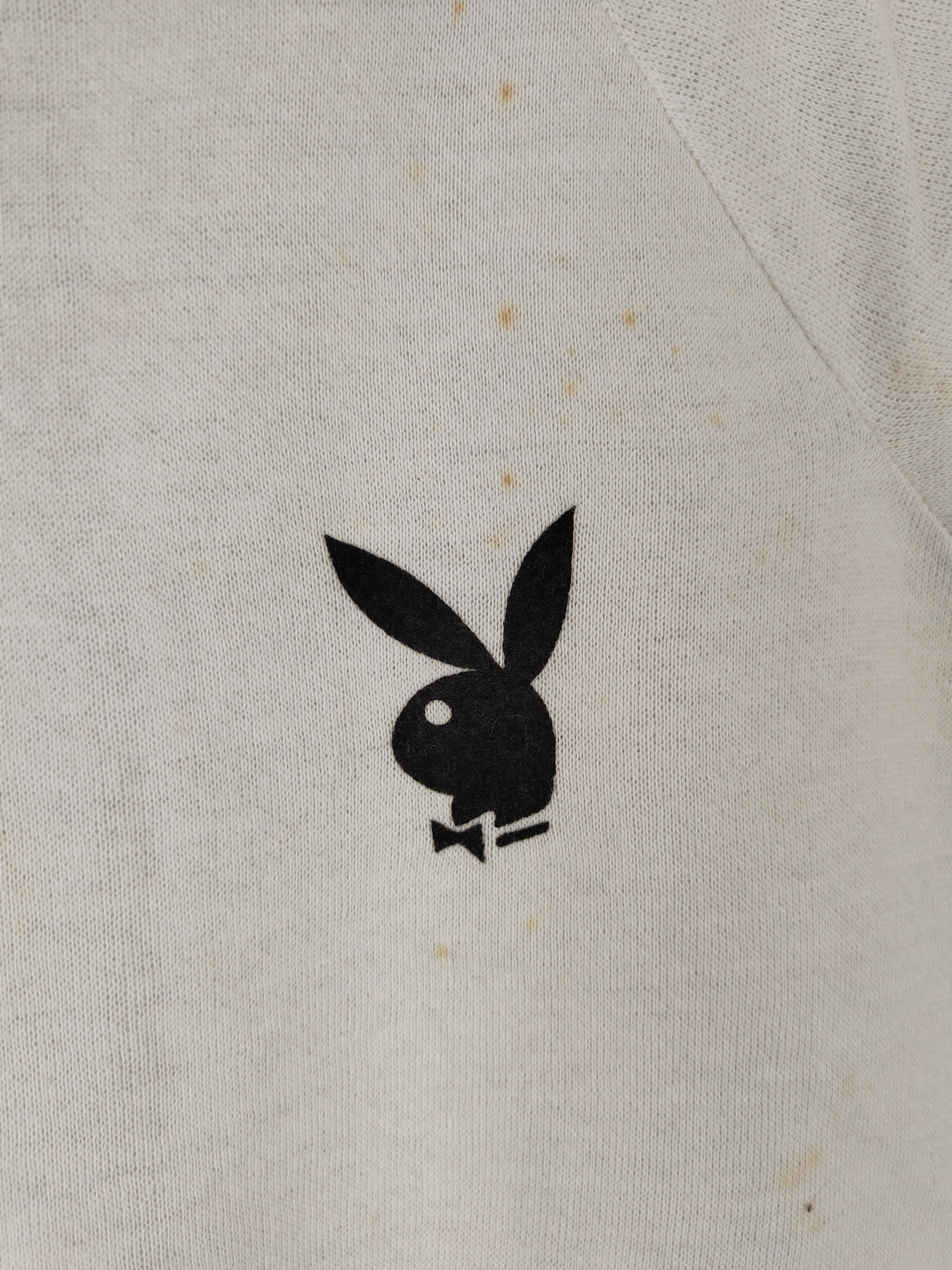 Japanese Brand × Playboy × Vintage Playboy vintage White Sweatshirt #5774 Size S / US 4 / IT 40 - 5 Thumbnail