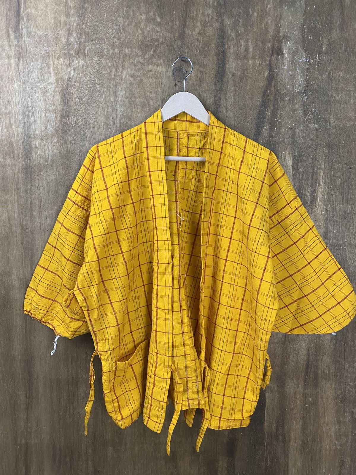Japanese Brand DL Japan vintage Kimono Yellow #3629 Size US L / EU 52-54 / 3 - 2 Thumbnail