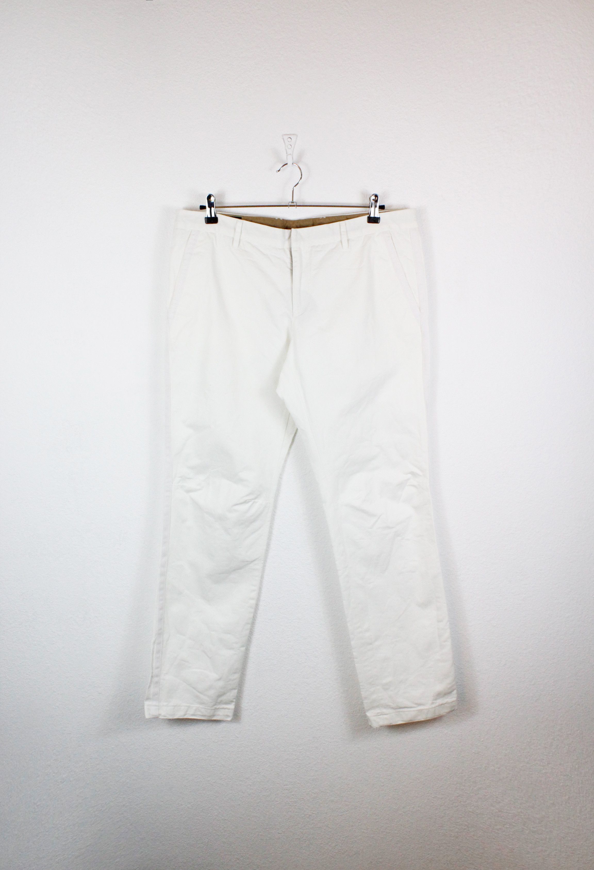 Gucci Gucci Tape Seams White Cotton Twill Pants Trousers 52 | Grailed