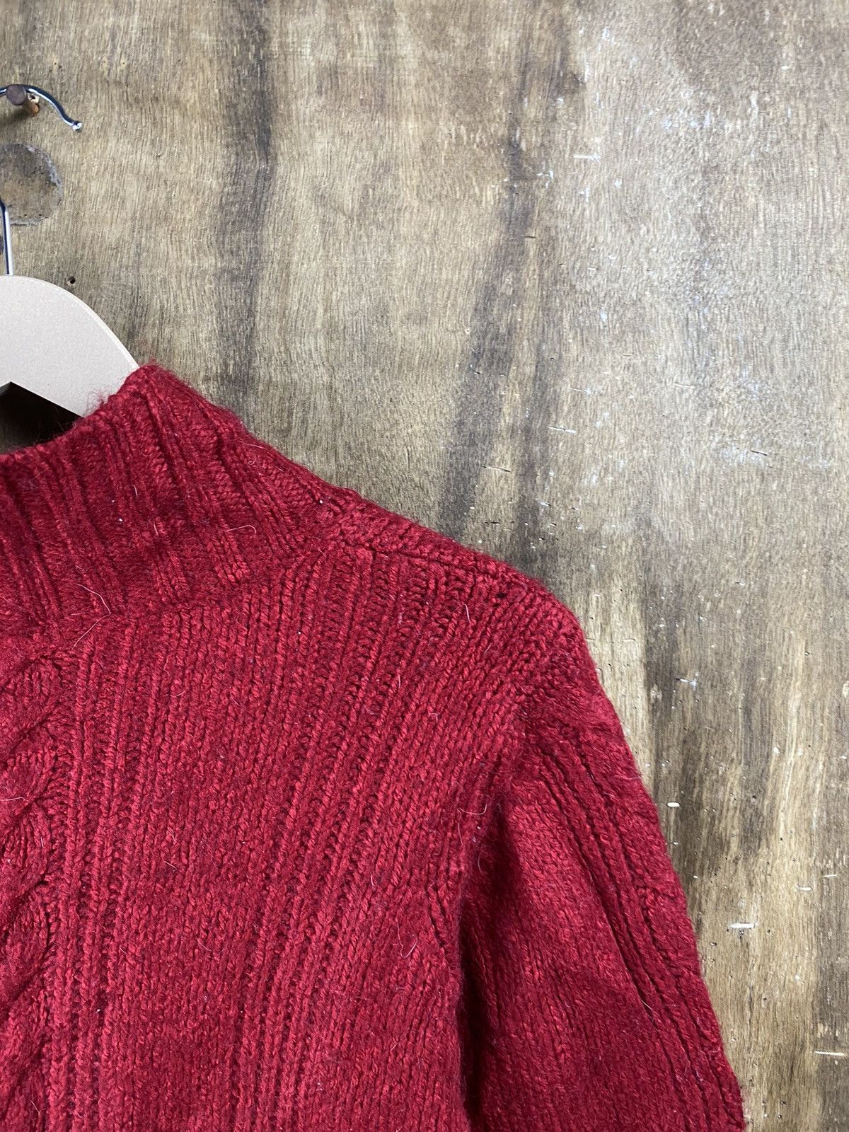 Vintage Trinidad & Tobayo red cardigan aran isle Knitwear #Z078 Size XS / US 0-2 / IT 36-38 - 12 Thumbnail