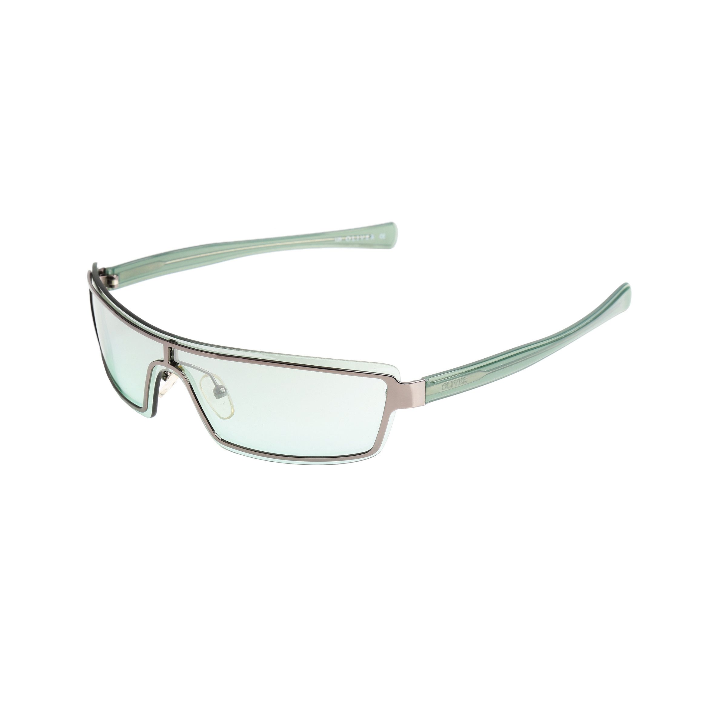 Valentino Oliver by Valentino 90's Mint Rectangular Frame Sunglasses Size ONE SIZE - 1 Thumbnail