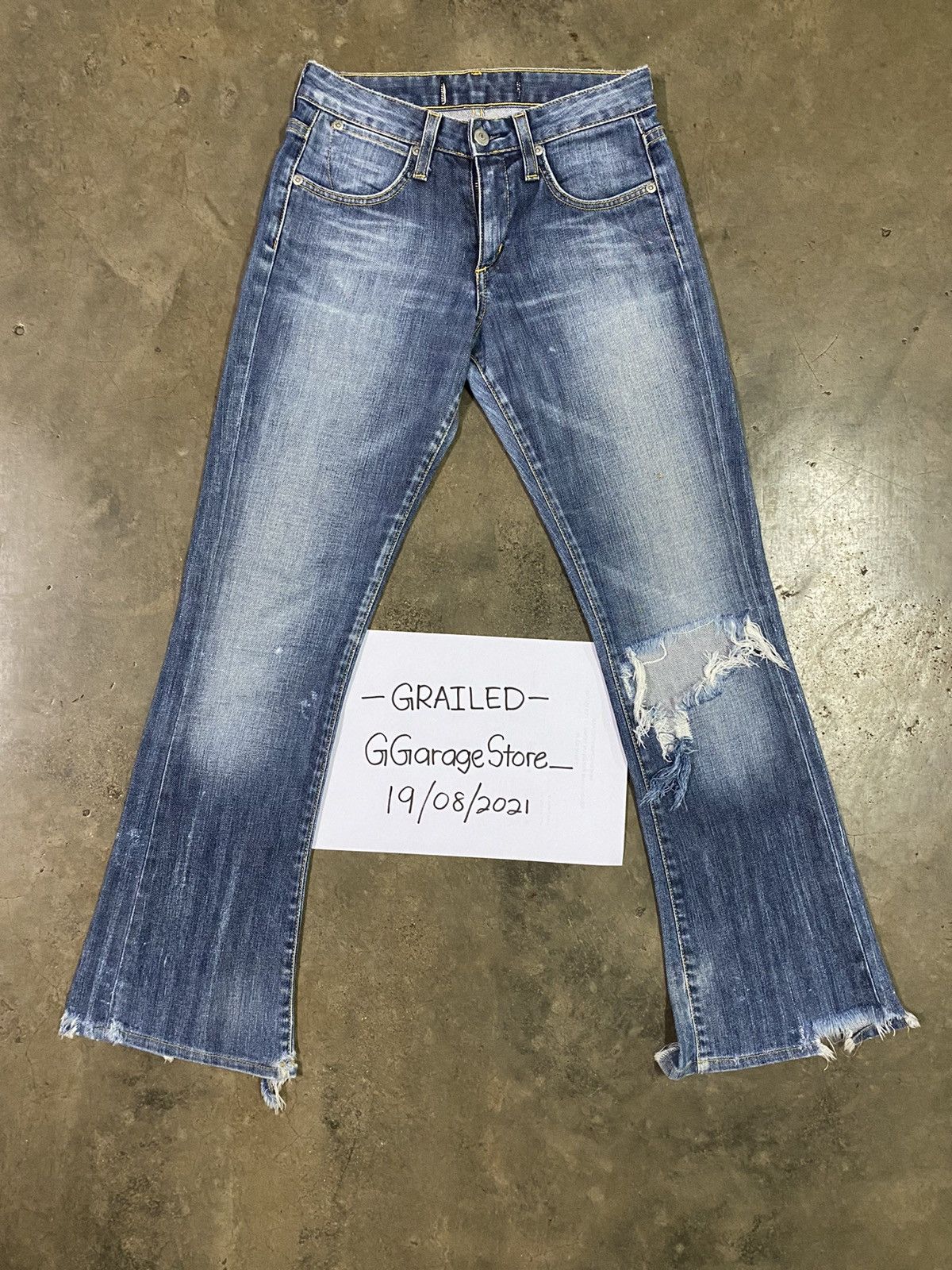 Paper Denim & Cloth THRASHED PaperDenim & Cloth Blue Inspired Hysteric Size US 27 - 1 Thumbnail