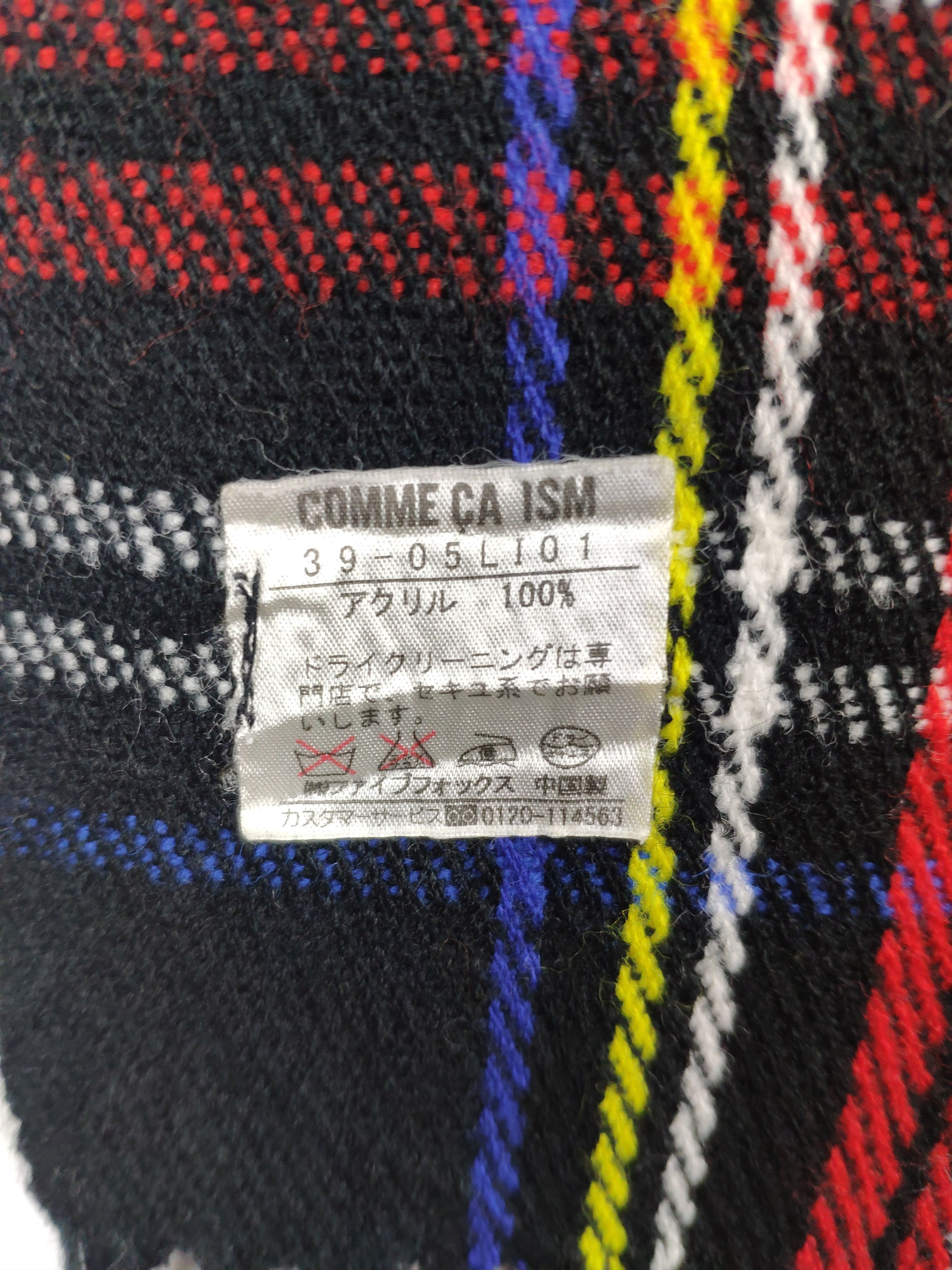Comme Ca Ism × Designer Steal 💥 Vintage Comme Ca Ism Wool Scarf Muffler Size ONE SIZE - 7 Thumbnail