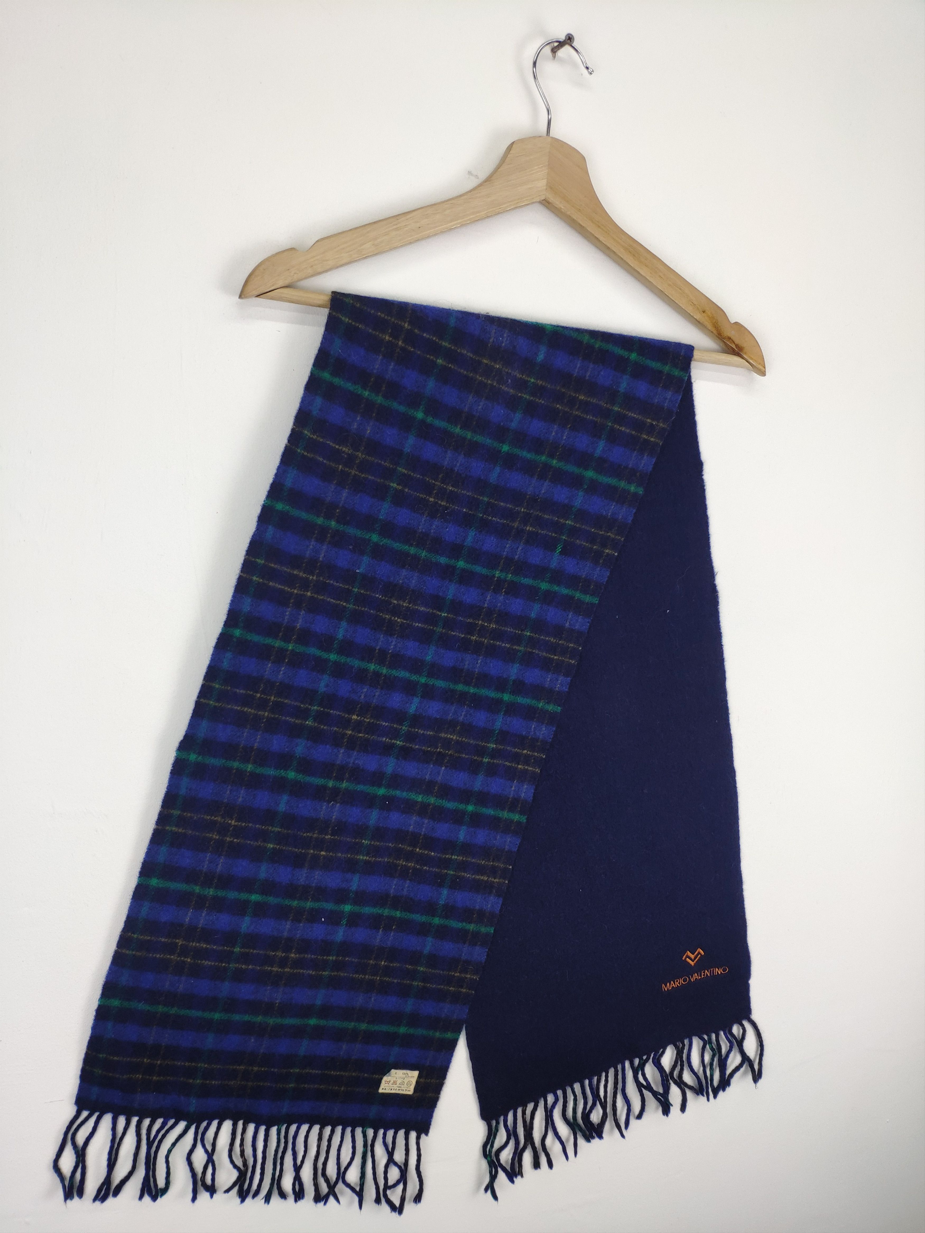 Vintage Steal 💥 Vintage Scarf Wool Muffler by Mario Valentino Size ONE SIZE - 3 Thumbnail
