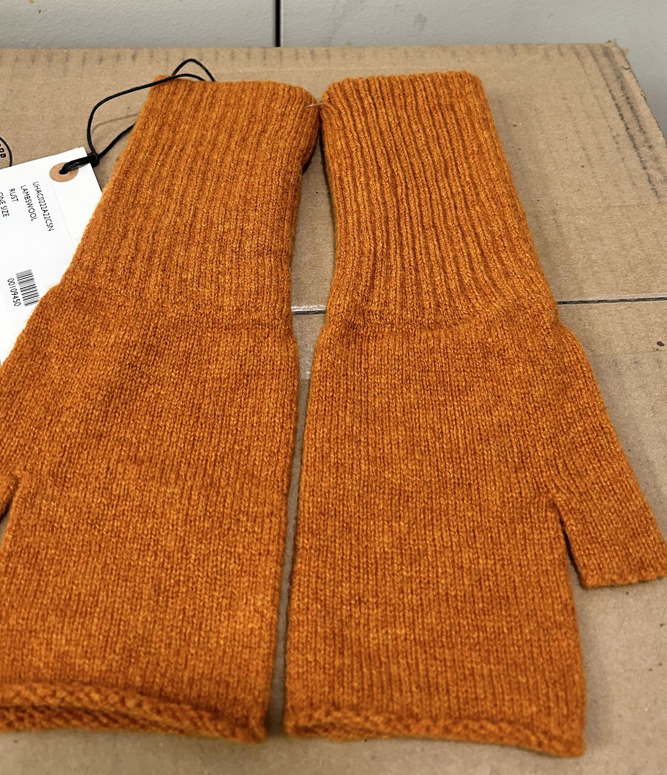 Margaret Howell MHL. BY MARGARET HOWELL FELTED FINGERLESS GLOVES RUST Size ONE SIZE - 2 Thumbnail