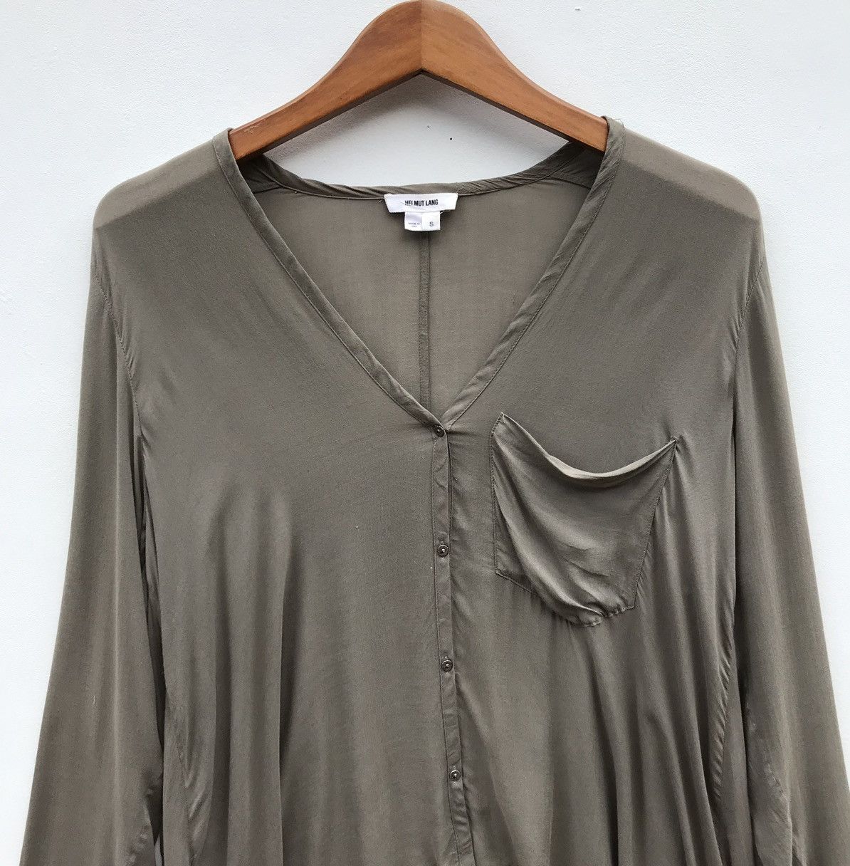 Helmut Lang Helmut Lang Blouse Shirt Rayon Vintage Helmut lang Size S / US 4 / IT 40 - 5 Thumbnail