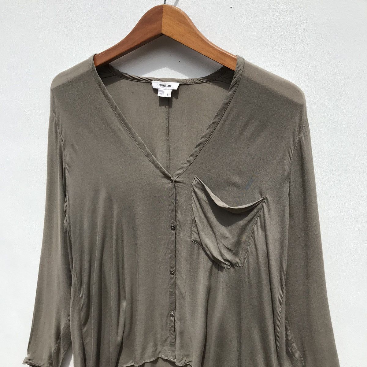 Helmut Lang Helmut Lang Blouse Shirt Rayon Vintage Helmut lang Size S / US 4 / IT 40 - 4 Thumbnail