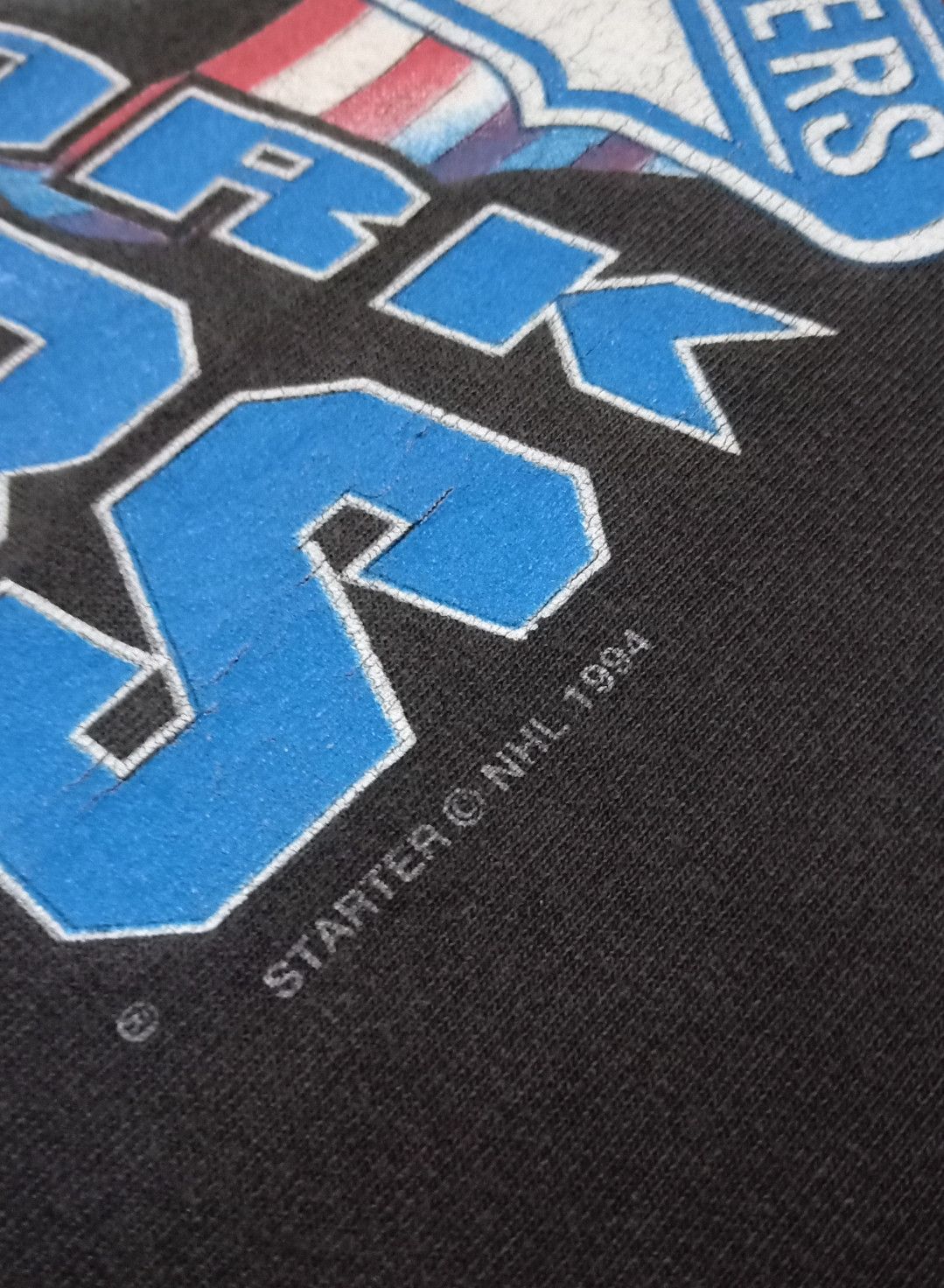 NHL × Starter × Vintage Vintage 90s NHL NY Rangers Stanley Cup Champions T-shirt Size US XL / EU 56 / 4 - 5 Thumbnail