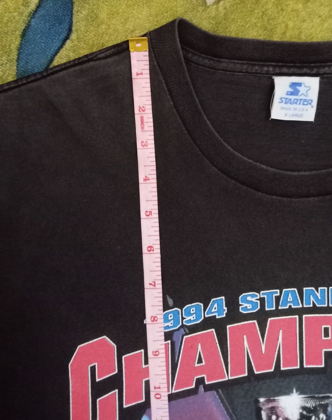NHL × Starter × Vintage Vintage 90s NHL NY Rangers Stanley Cup Champions T-shirt Size US XL / EU 56 / 4 - 13 Thumbnail
