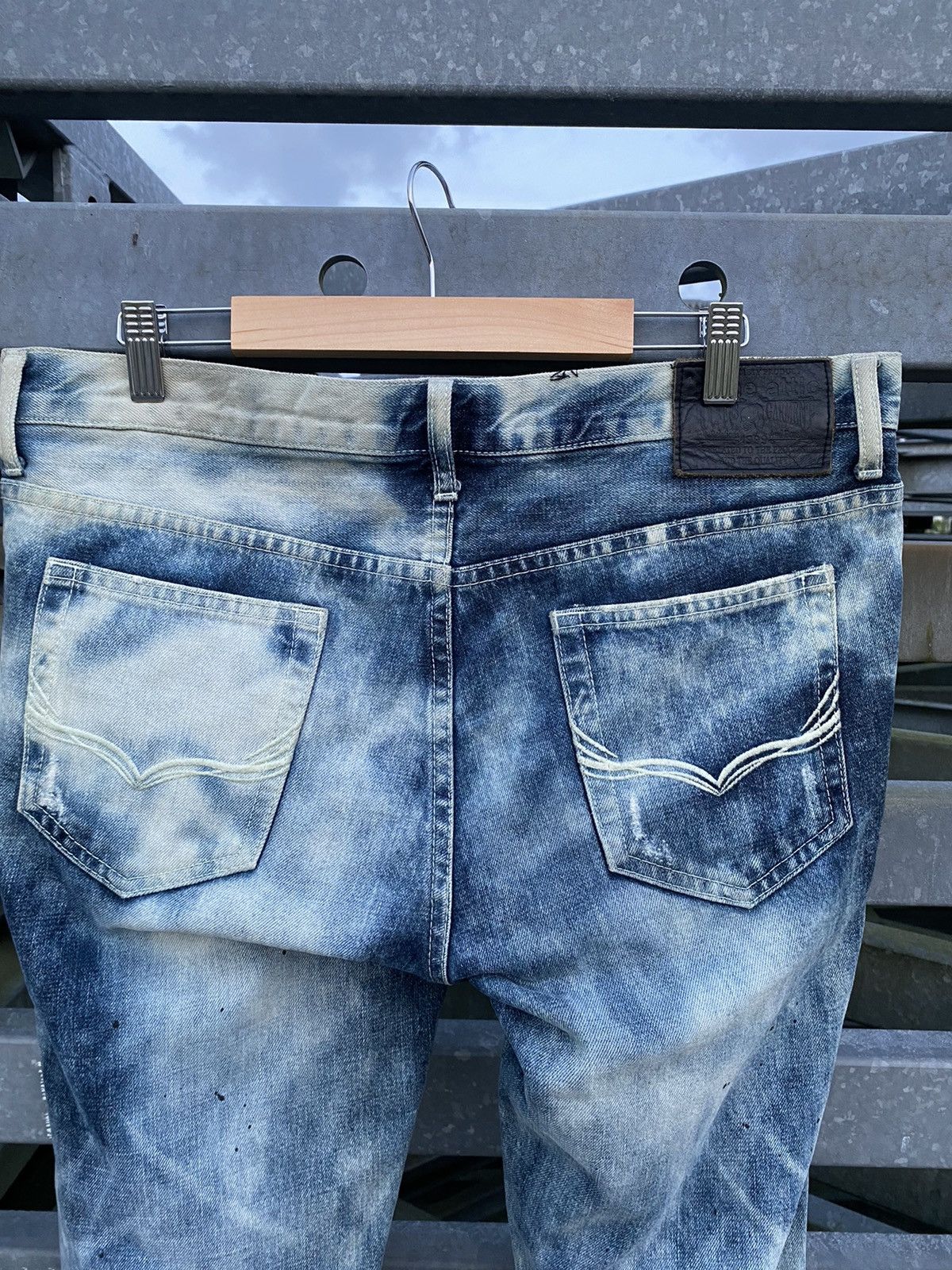 In The Attic In The Attic THRASHED Jeans Acid Wash Painted Inspired Amiri Size US 36 / EU 52 - 4 Thumbnail