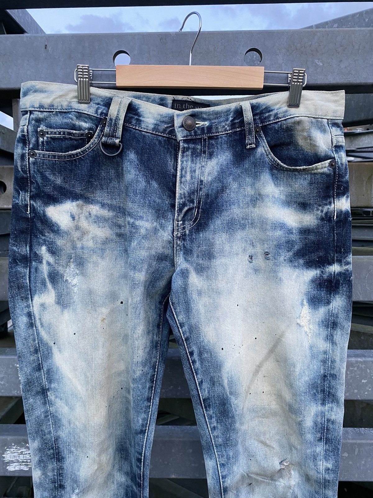 In The Attic In The Attic THRASHED Jeans Acid Wash Painted Inspired Amiri Size US 36 / EU 52 - 2 Thumbnail