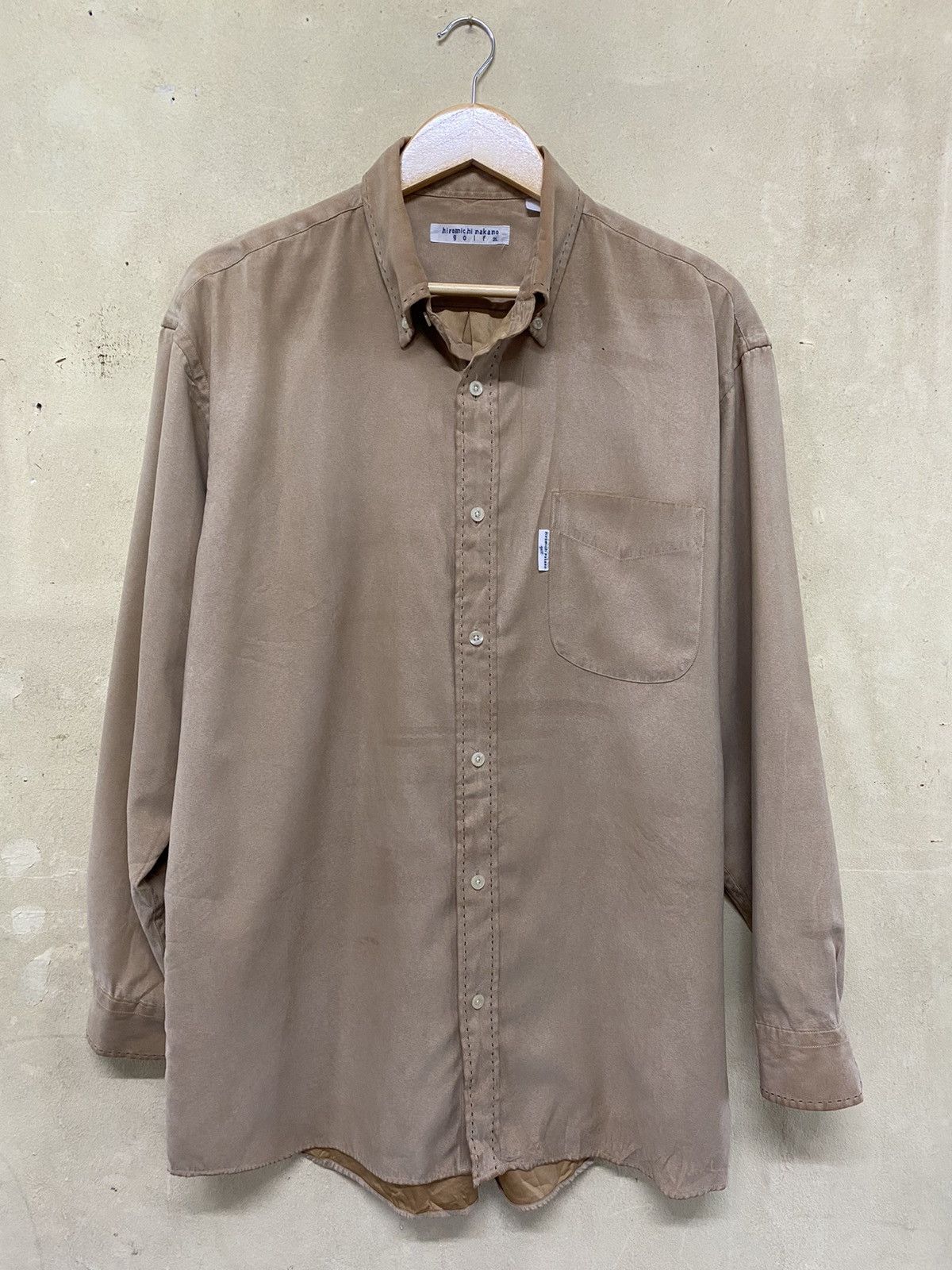 Japanese Brand Vintage Hiromichi Nakano Golf Button Up Shirt Size US XL / EU 56 / 4 - 1 Thumbnail
