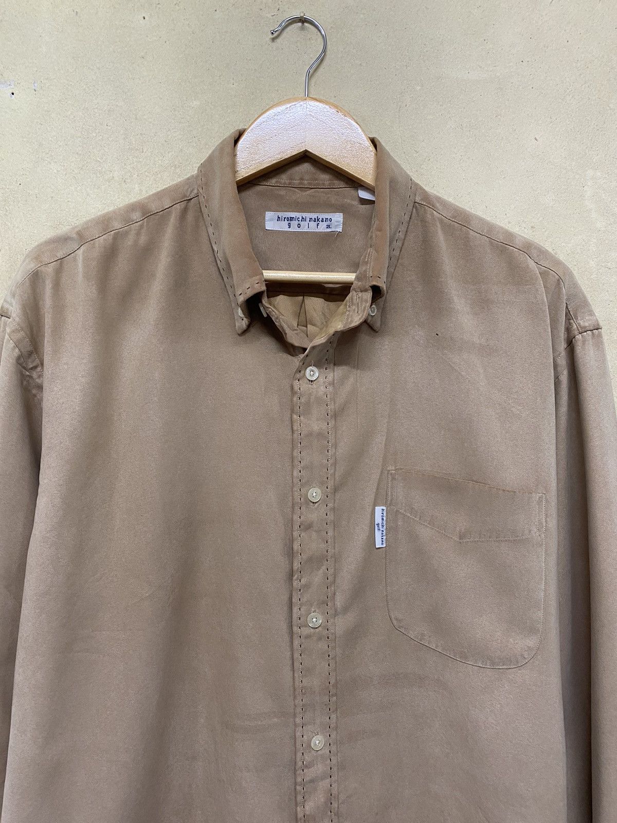 Japanese Brand Vintage Hiromichi Nakano Golf Button Up Shirt Size US XL / EU 56 / 4 - 2 Thumbnail