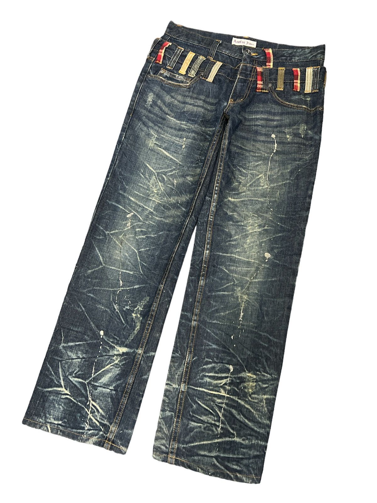 Vintage JAPANESE BRAND ANTFUI JEANS DISTRESSED DENIM PANTS Size US 30 / EU 46 - 5 Thumbnail