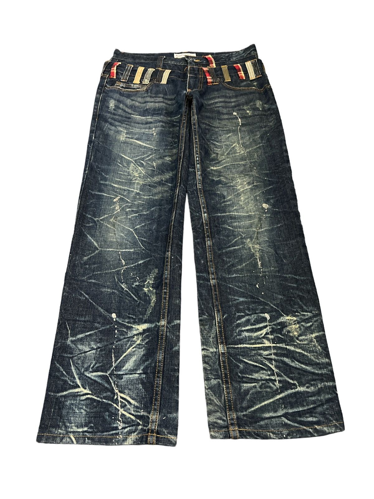 Vintage JAPANESE BRAND ANTFUI JEANS DISTRESSED DENIM PANTS Size US 30 / EU 46 - 4 Thumbnail