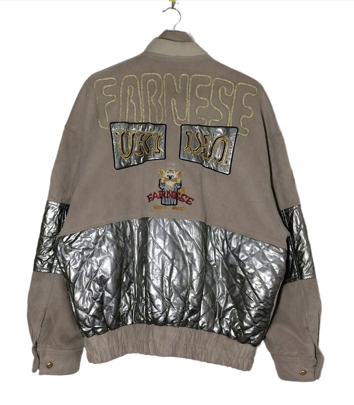 Cartoon Network Vintage FARNESE UKi embroidery Big Logo Wool Jacket Size US XL / EU 56 / 4 - 8 Thumbnail
