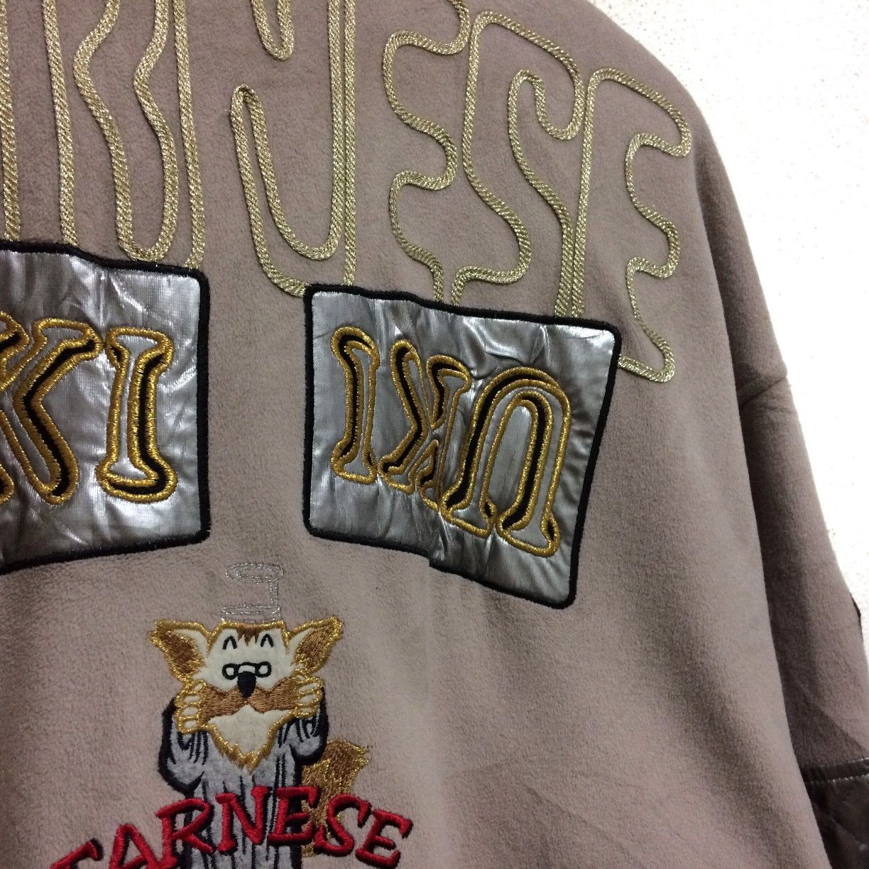 Cartoon Network Vintage FARNESE UKi embroidery Big Logo Wool Jacket Size US XL / EU 56 / 4 - 9 Thumbnail