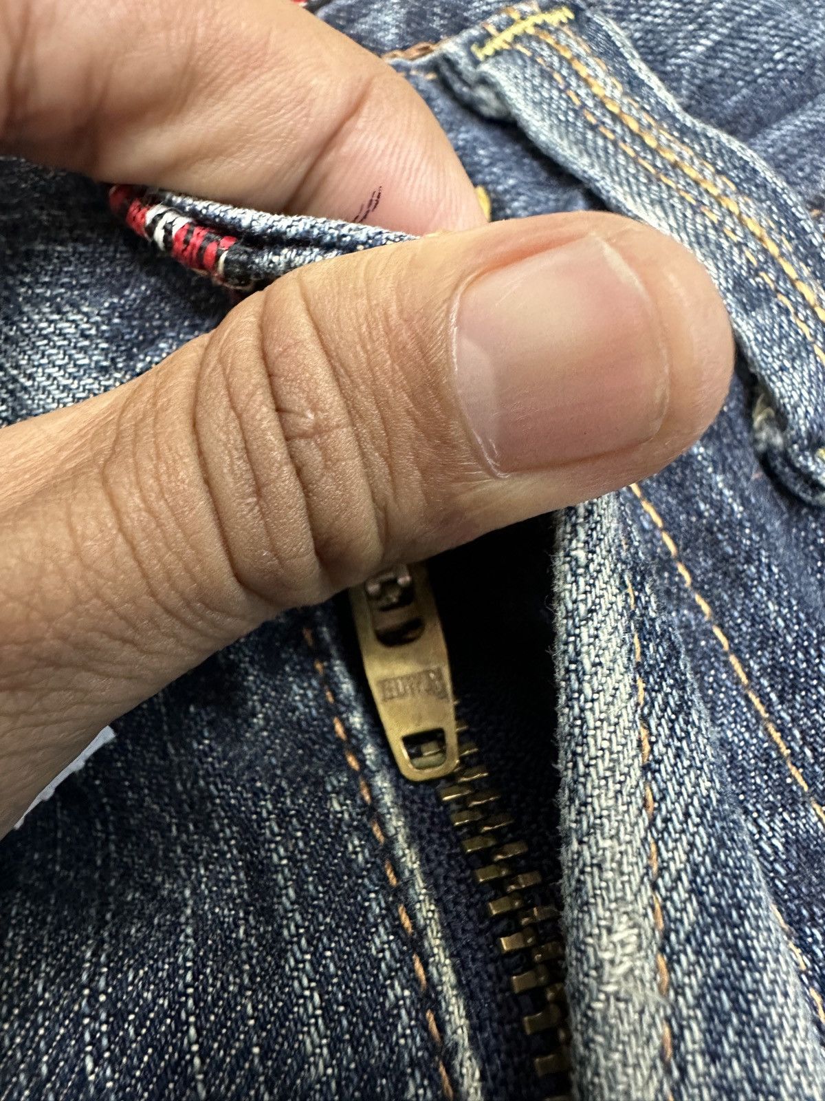 Edwin × If Six Was Nine × Le Grande Bleu (L.G.B.) Vintage EDWIN 434 XV Rip Distressed Size 30 J629 Size US 30 / EU 46 - 7 Thumbnail