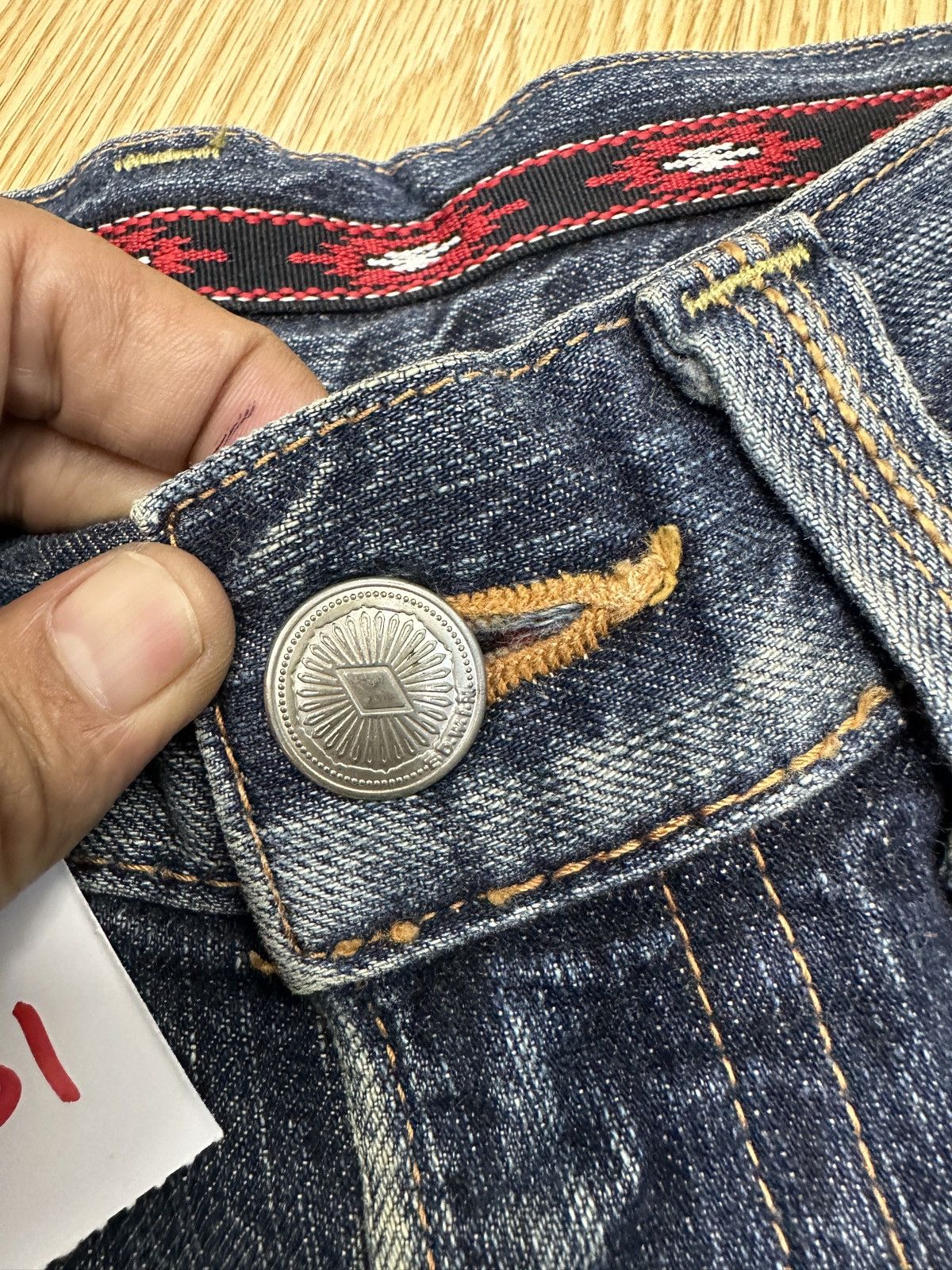 Edwin × If Six Was Nine × Le Grande Bleu (L.G.B.) Vintage EDWIN 434 XV Rip Distressed Size 30 J629 Size US 30 / EU 46 - 6 Thumbnail